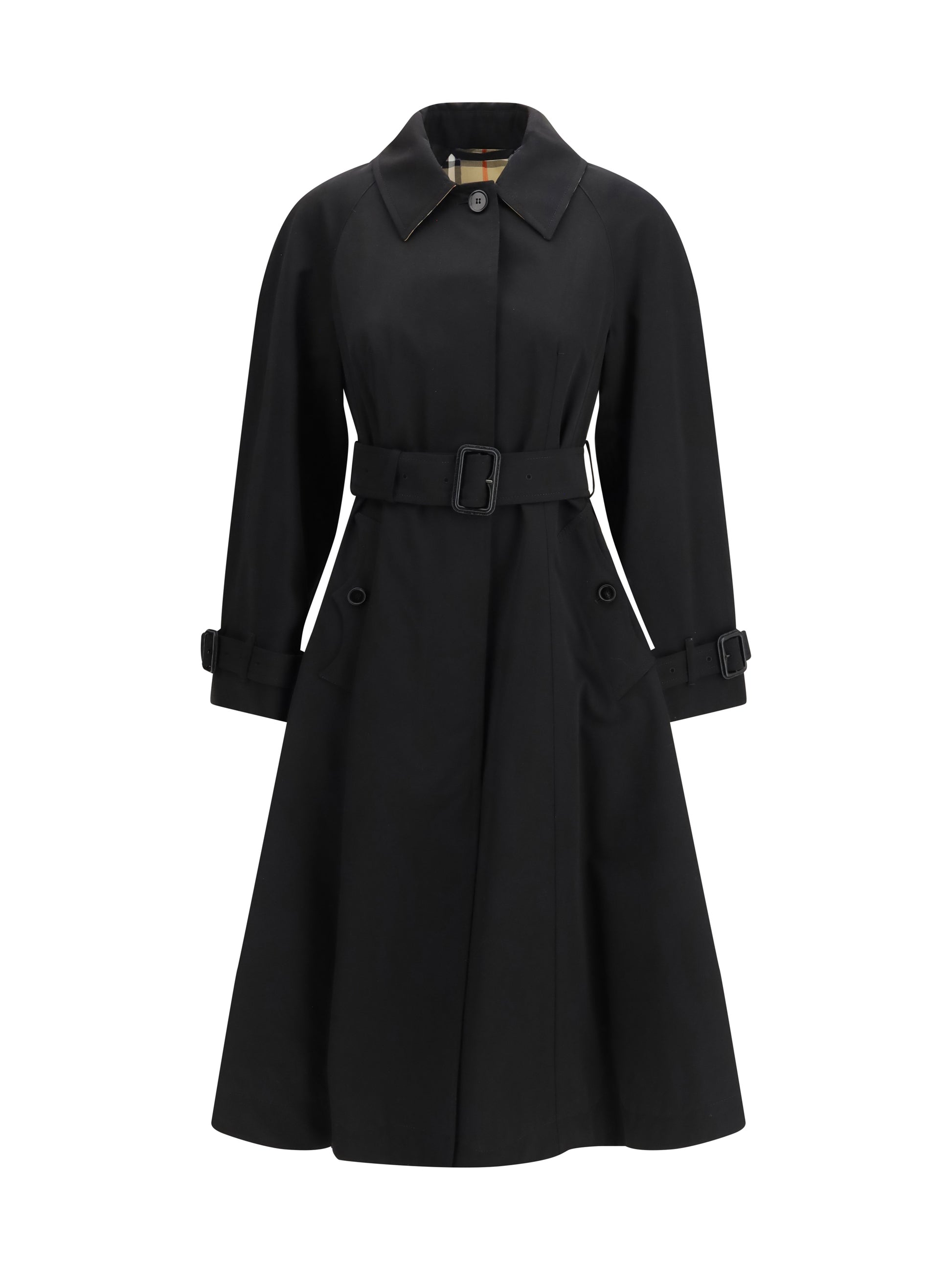 Burberry Women Ellingham Gabardine Trench Coat BURBERRY