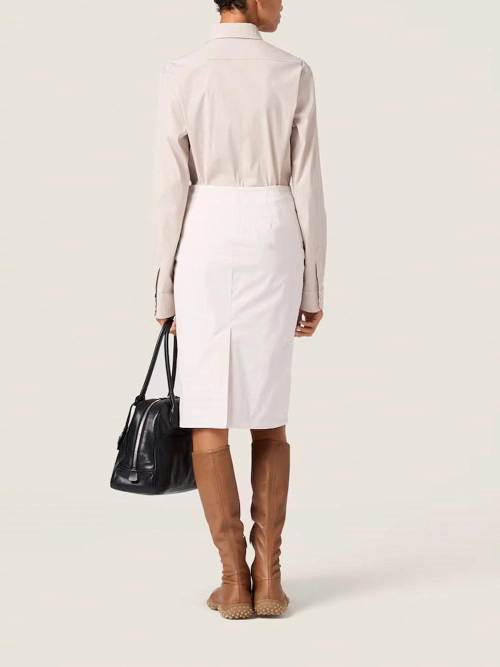 Miu Miu Women Popeline Stretch Shirt MIU MIU