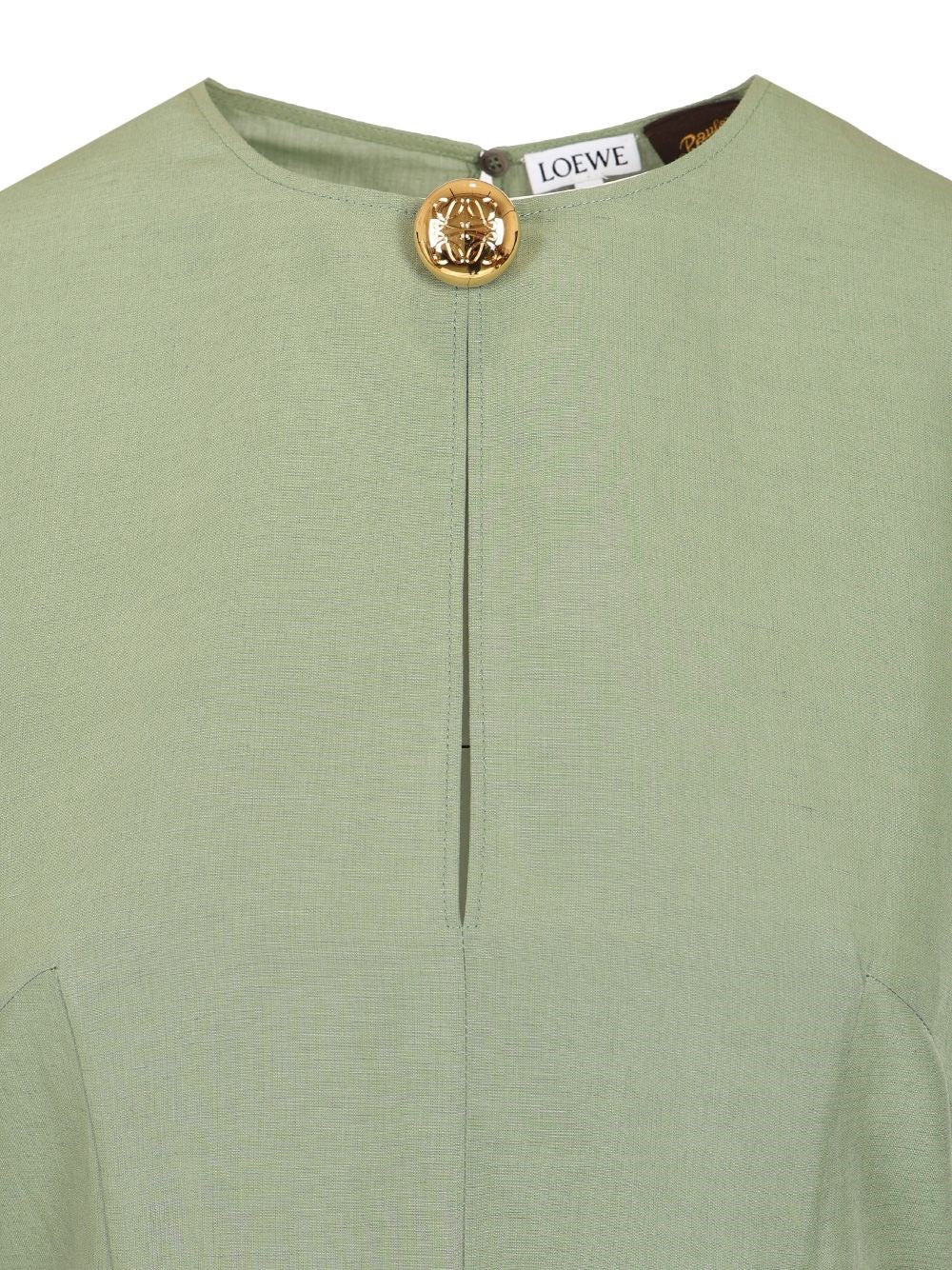 Loewe Paula's Ibiza Women Pebble Dress In Viscose And Linen LOEWE