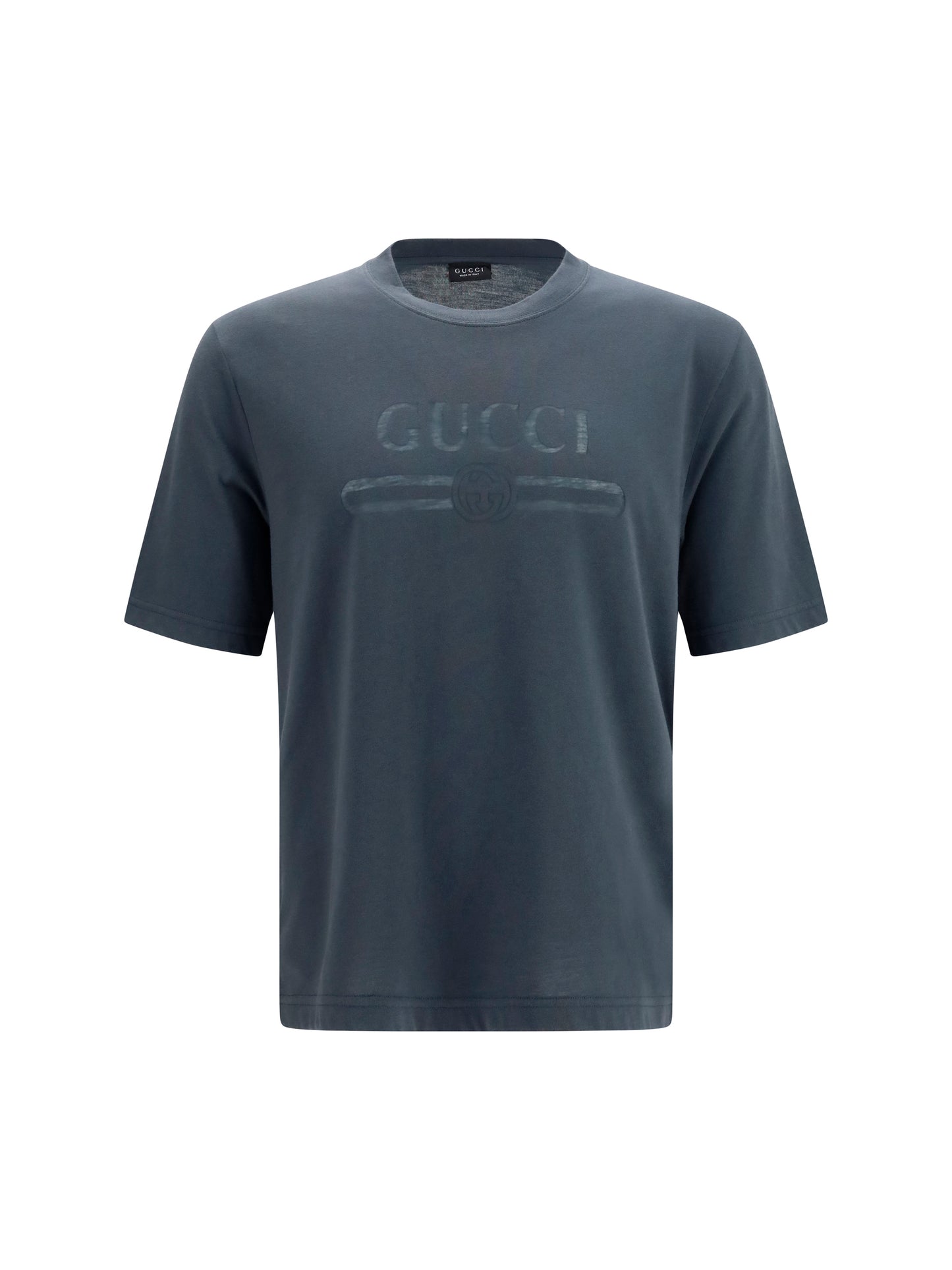 Gucci Men Cotton Jersey T-Shirt With Devoré Detail GUCCI
