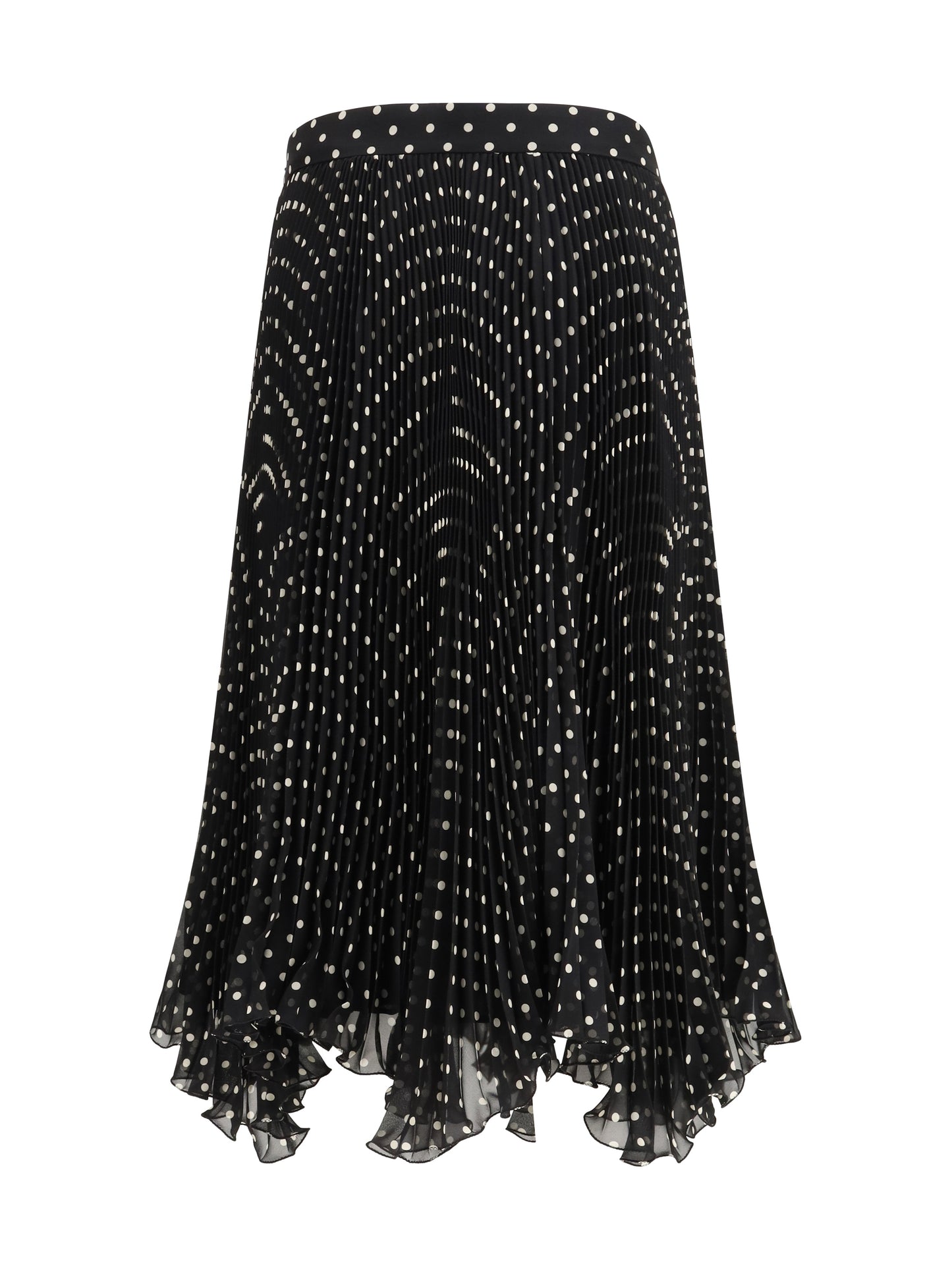 Valentino Women Polka-Dot Silk Skirt VALENTINO