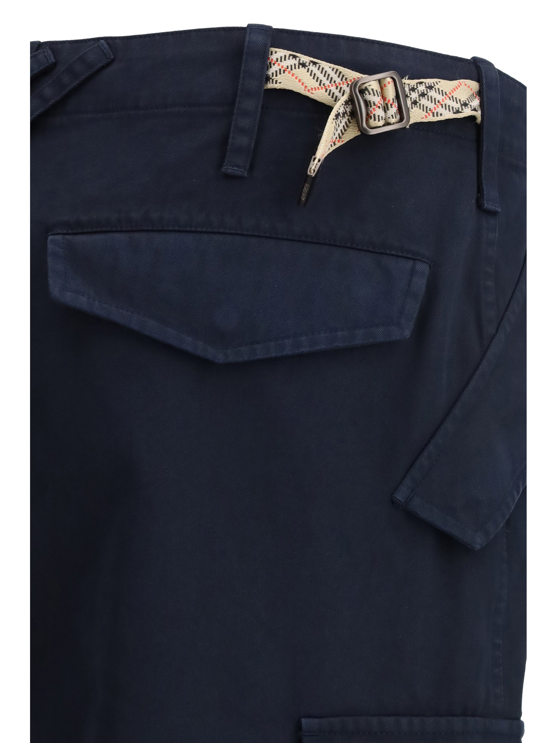 Burberry Men Cotton Cargo Trousers BURBERRY