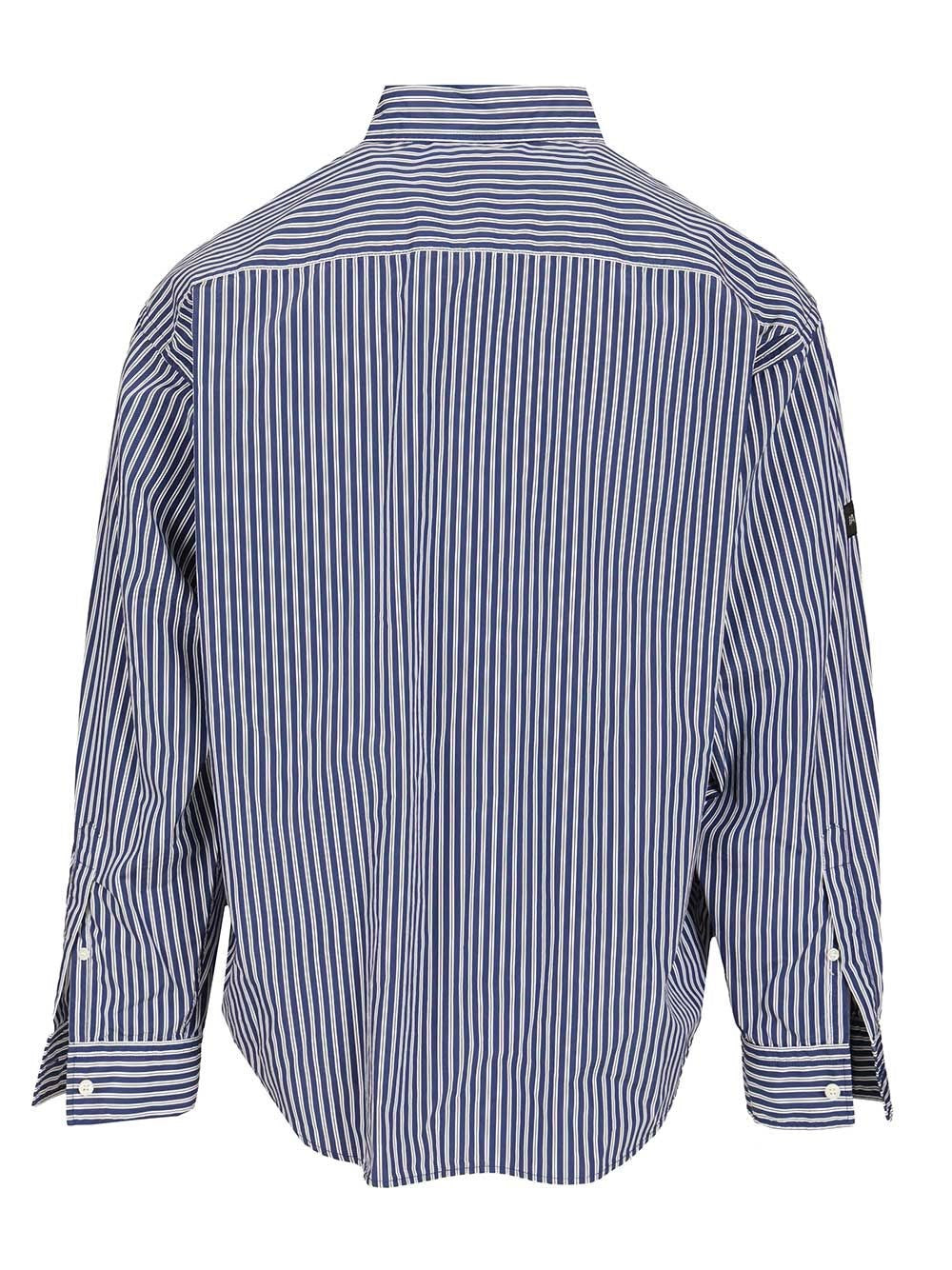 Balenciaga Men Oversized Striped Shirt BALENCIAGA