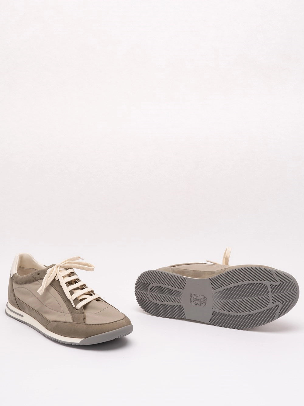 Brunello Cucinelli Men Nylon And Nubuck Sneakers BRUNELLO CUCINELLI