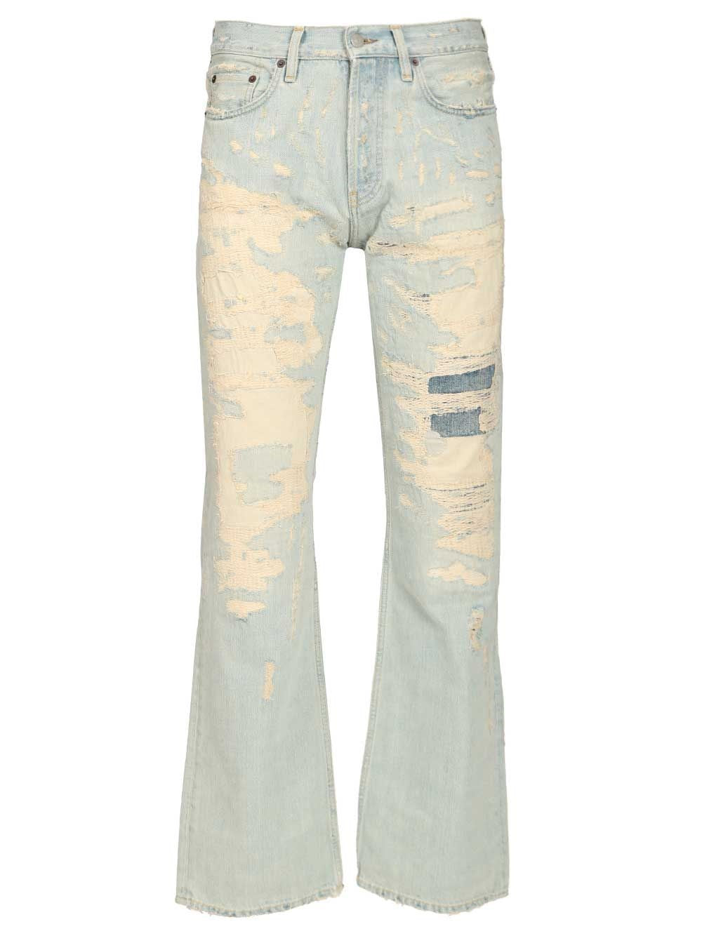 Acne Studios Men Repaired Effect Jeans - 2010M ACNE STUDIOS