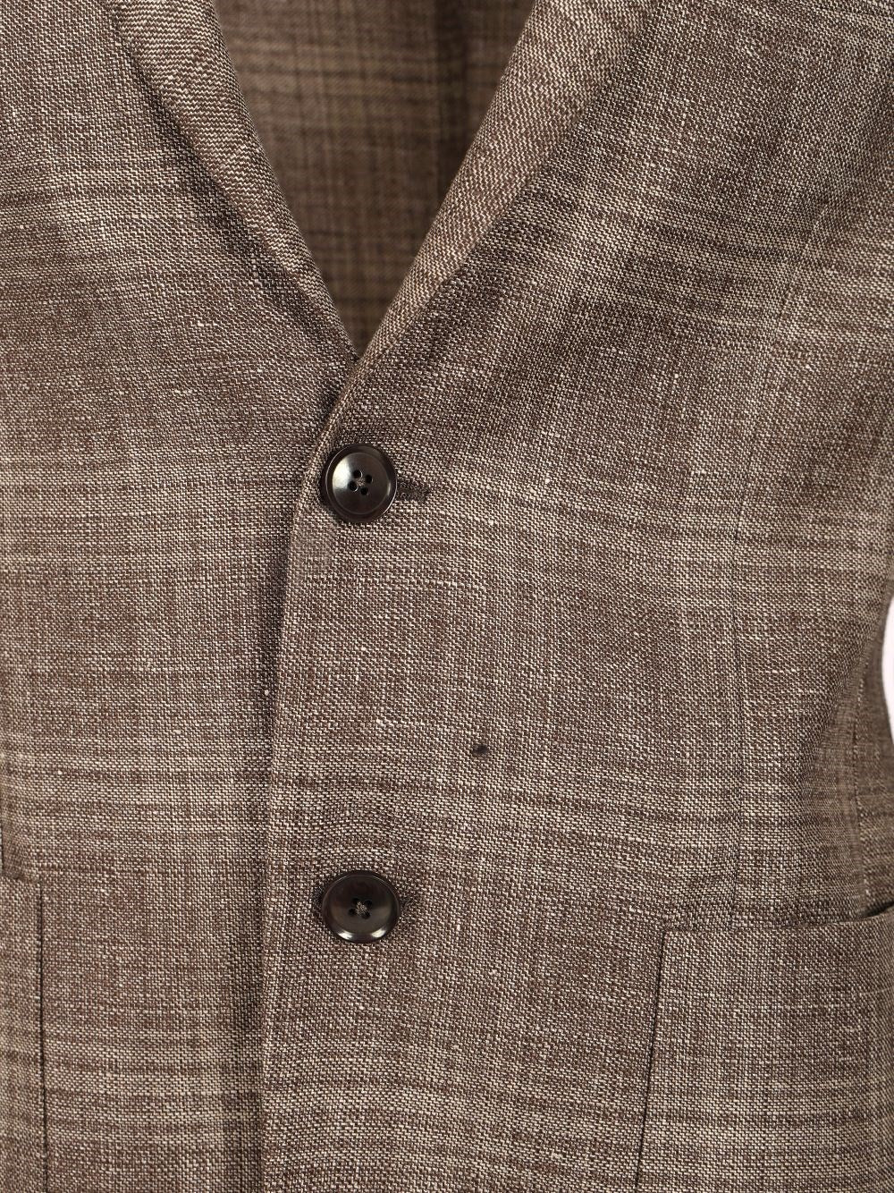 Zegna Men Linen And Wool Jacket ZEGNA