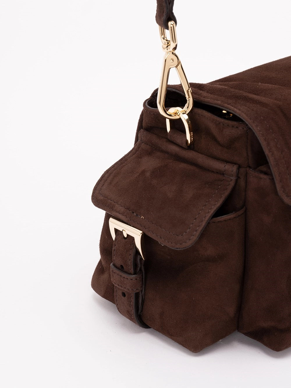 Prada Women Prada Explore Medium Suede Bag PRADA