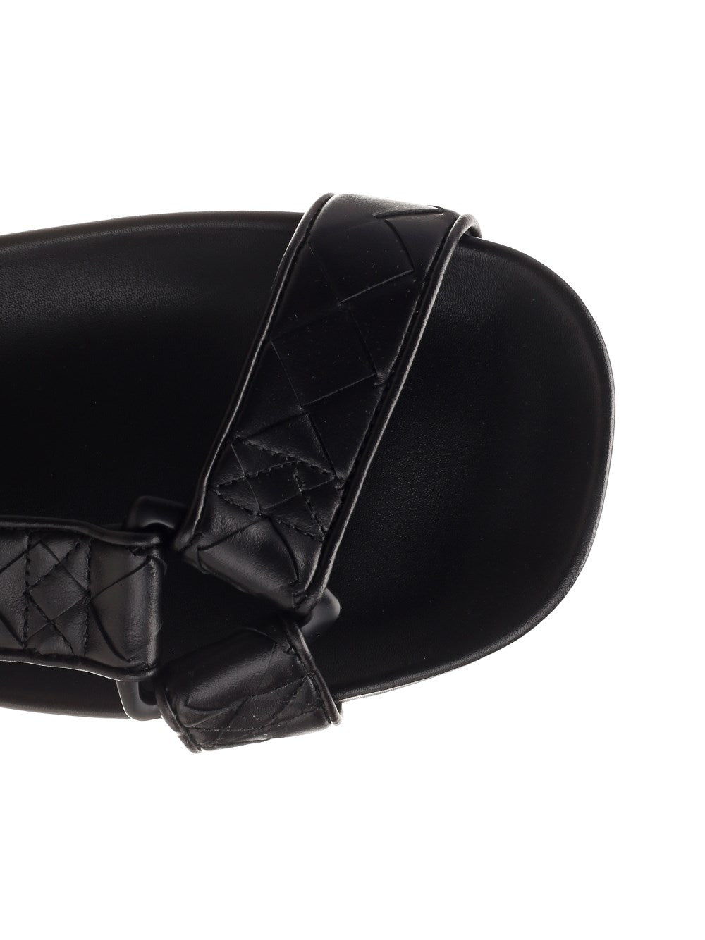 Bottega Veneta Men Black Leather Sandal BOTTEGA VENETA