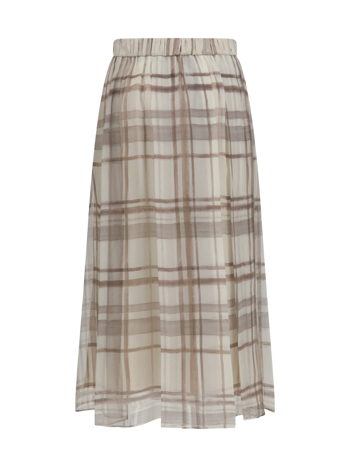 Brunello Cucinelli Women Silk Midi Skirt BRUNELLO CUCINELLI