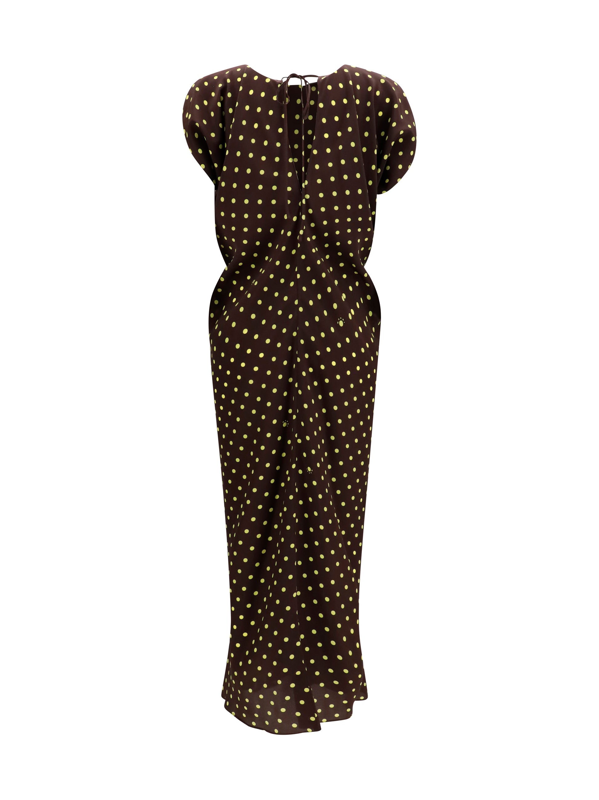 Marni Women Printed Polka Dot Crepe Dress MARNI