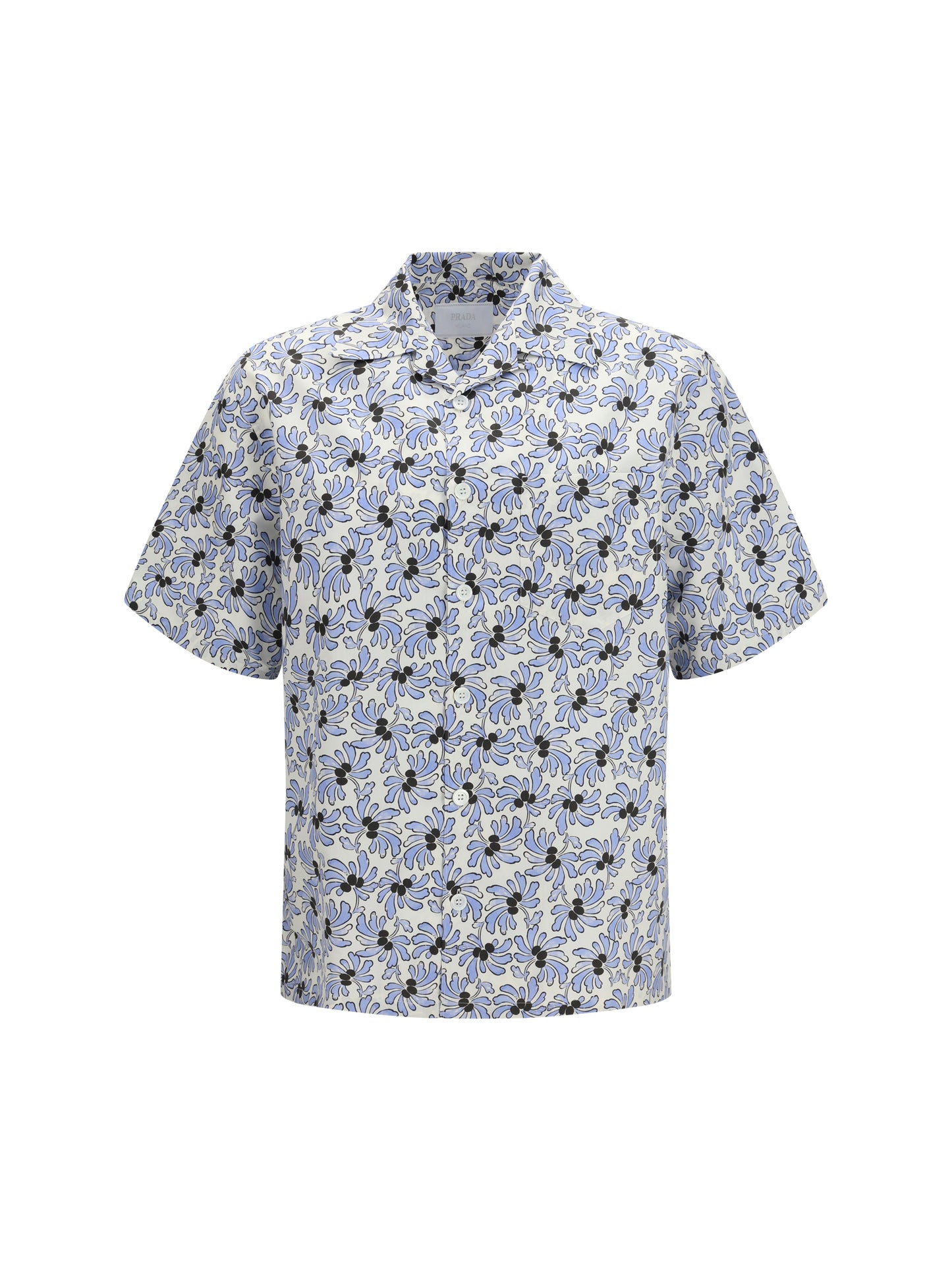 Prada Men Cotton Shirt With Floral Print PRADA