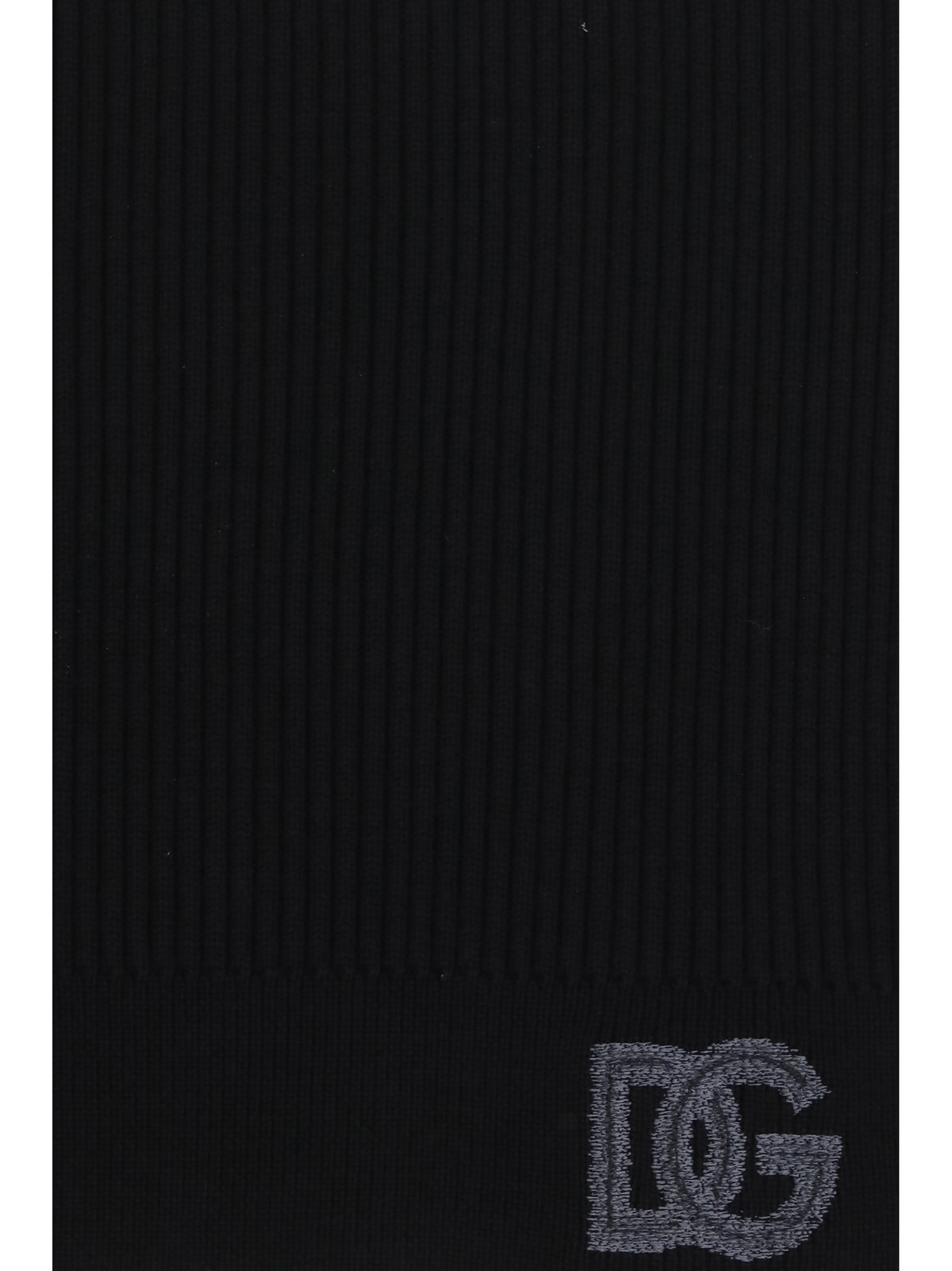 Dolce & Gabbana Men Ribbed Virgin Wool Scarf DOLCE & GABBANA