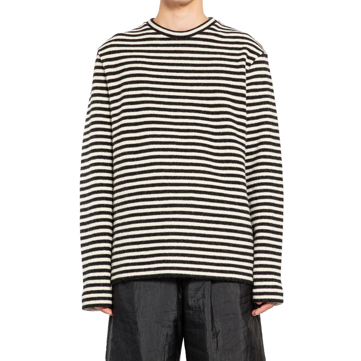 Jil Sander Striped Wool Compact Jersey T-Shirt Men JIL SANDER