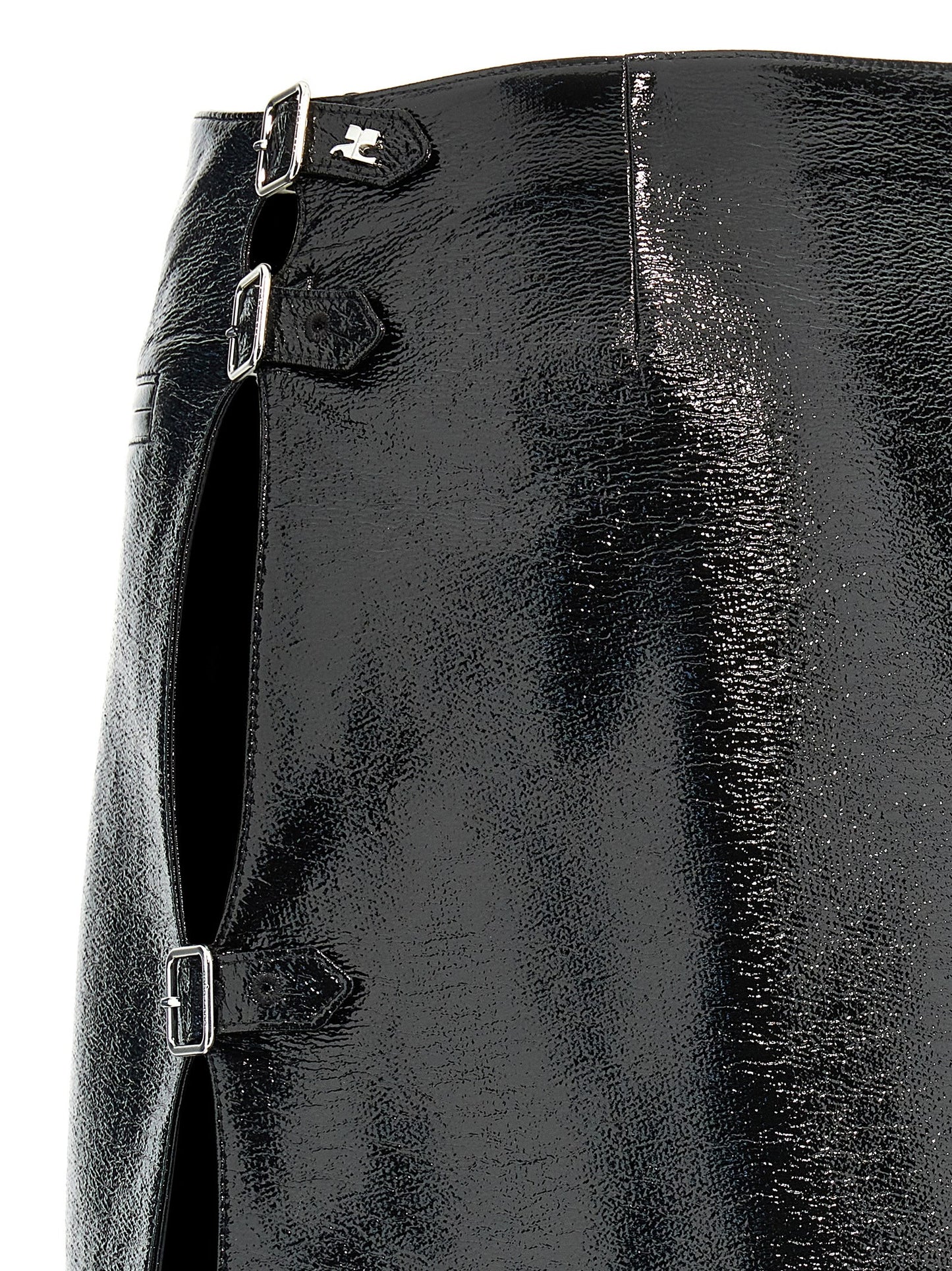 Courreges Women 'Mini Multi Sangle Vinyl' Skirt COURREGES