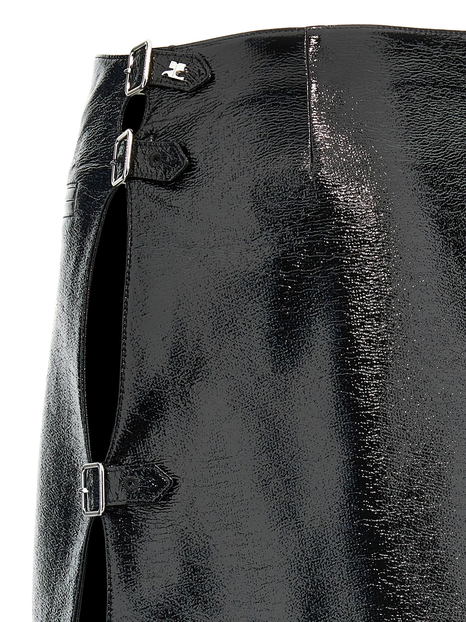 Courreges Women 'Mini Multi Sangle Vinyl' Skirt COURREGES