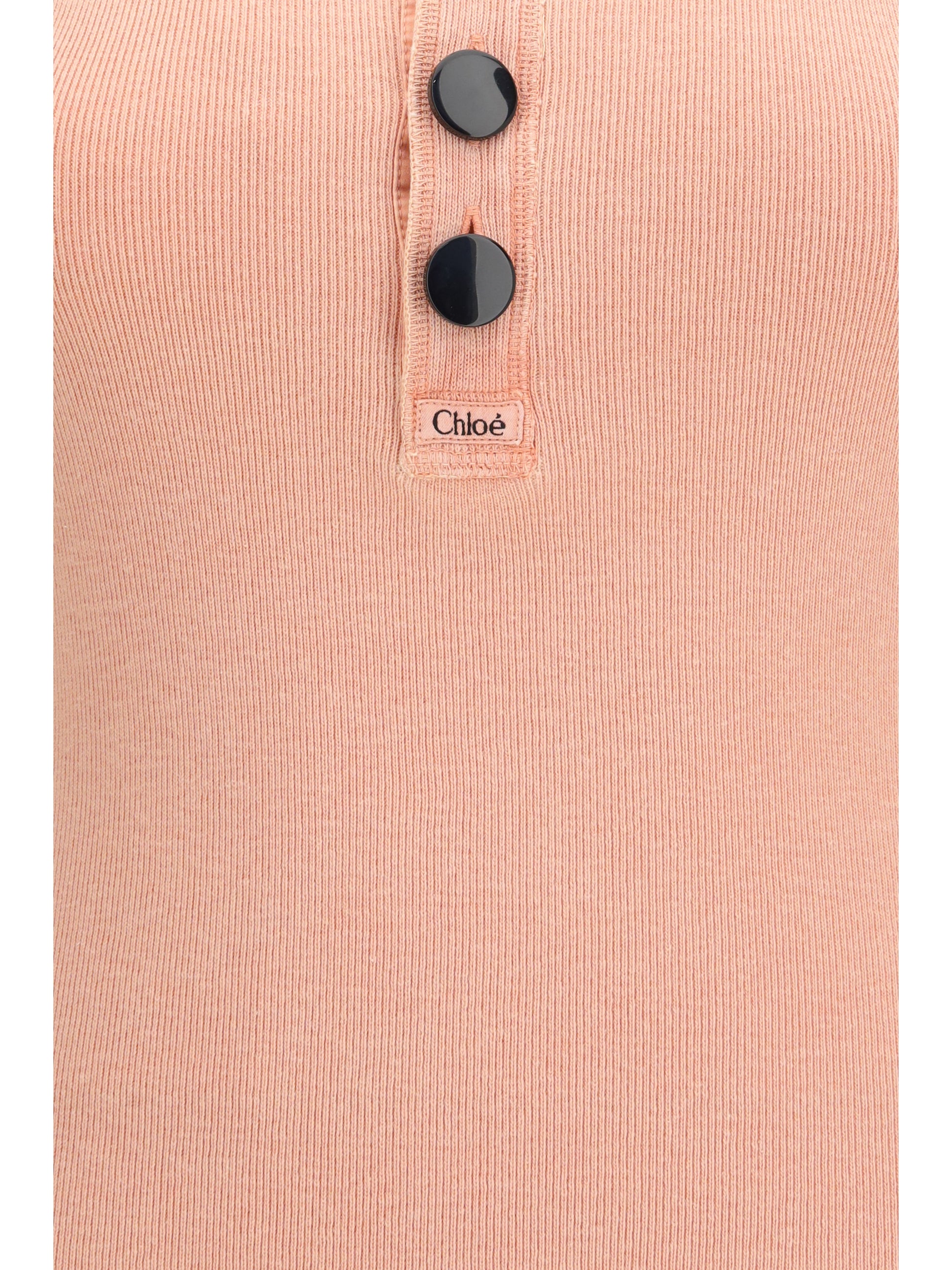 Chloé Women Fitted Henley Tank Top CHLOE