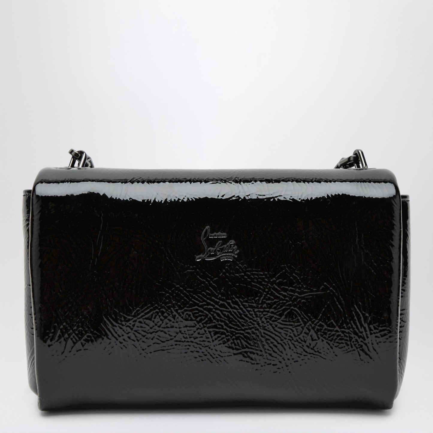 Christian Louboutin Loubi 54 Large Flap Shoulder Bag Black Women CHRISTIAN LOUBOUTIN