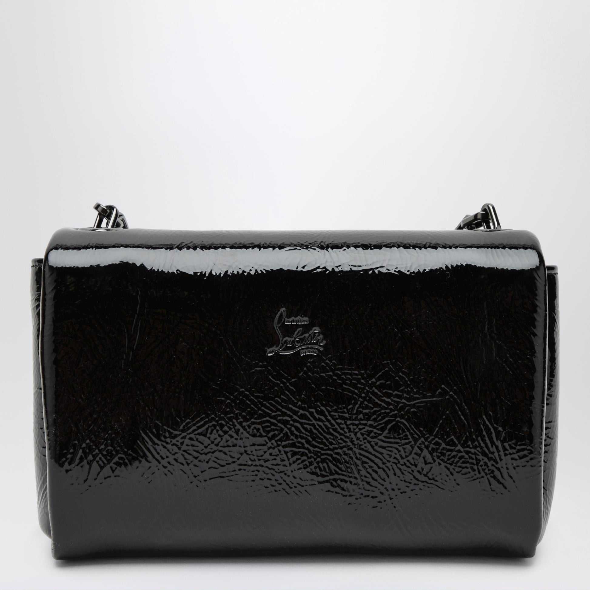 Christian Louboutin Loubi 54 Large Flap Shoulder Bag Black Women CHRISTIAN LOUBOUTIN