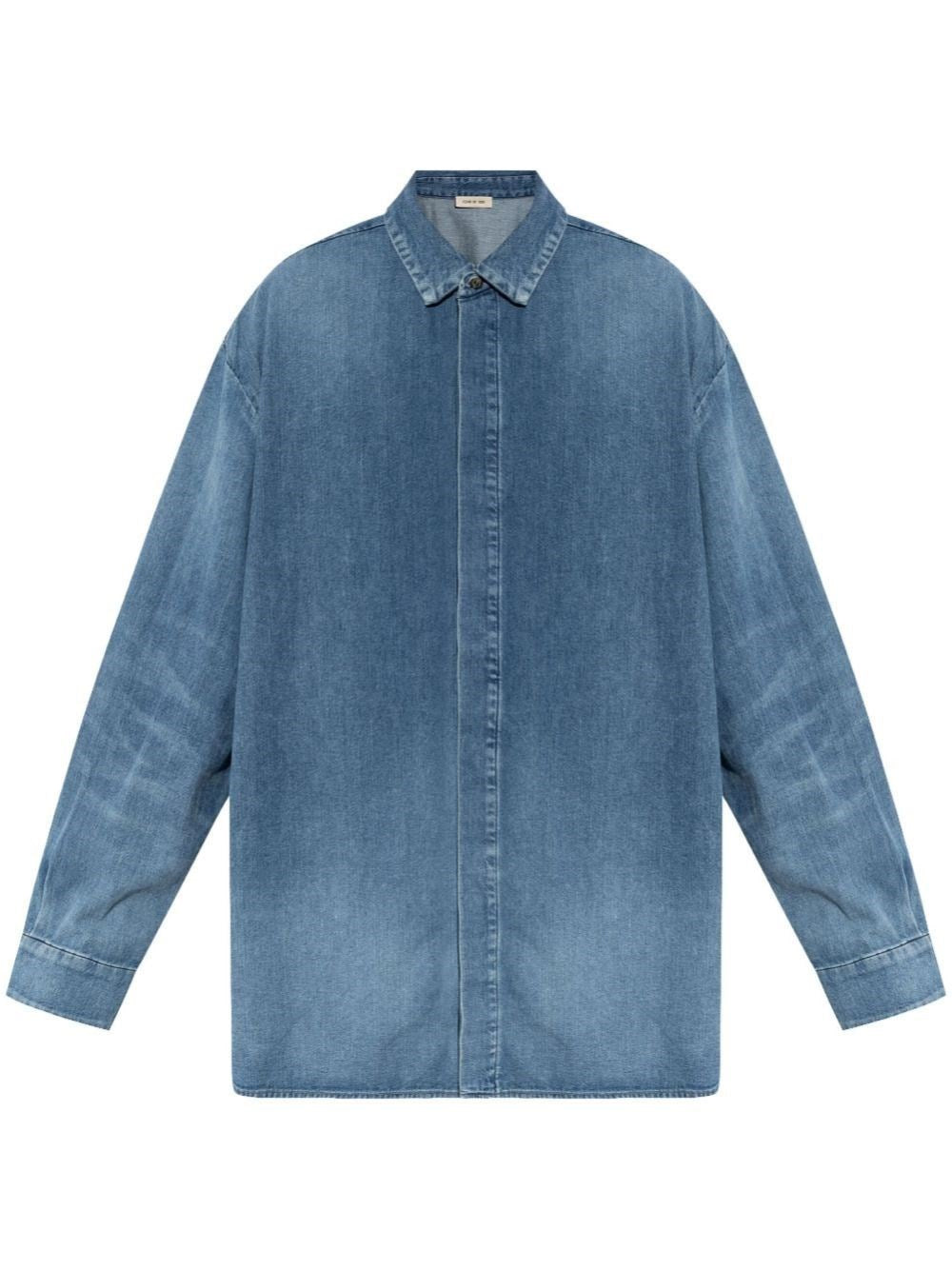 Fear Of God Men "Vented" Denim Shirt FEAR OF GOD