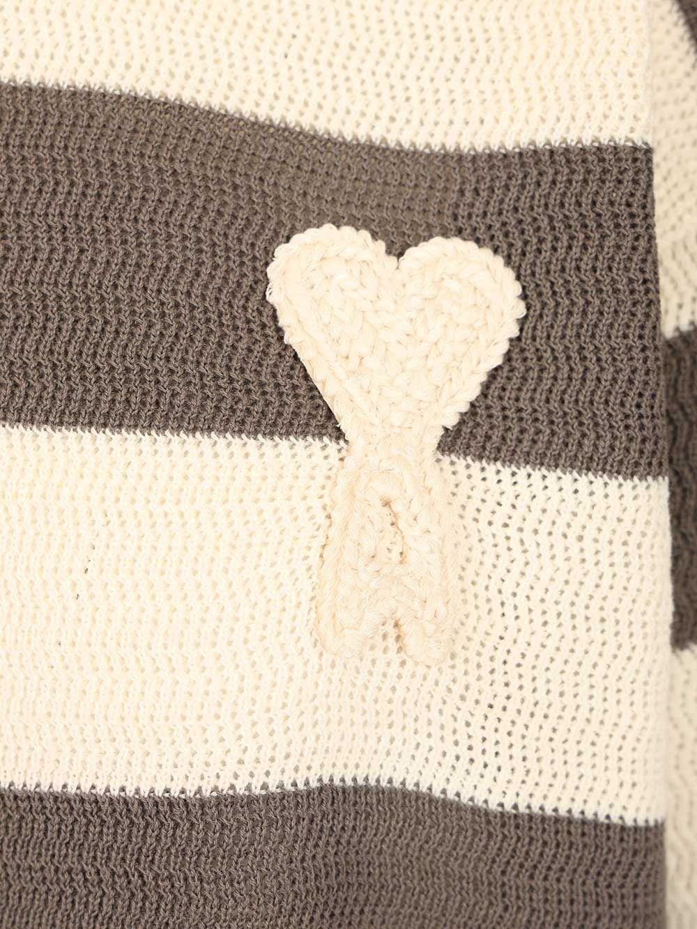 Ami Women Short Sleeves Polo With Ami De Coeur Patch AMI PARIS