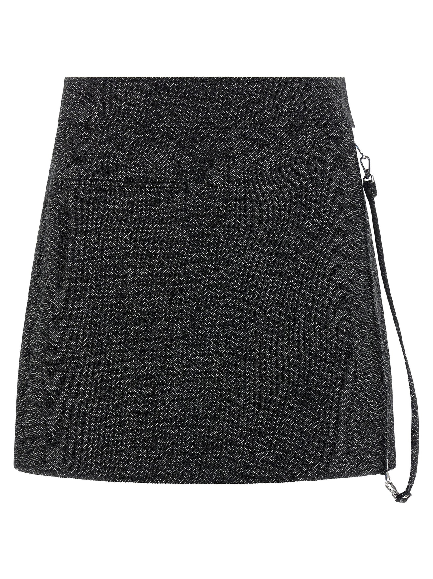 Courreges Women 'Zipped Caviar Mini' Skirt COURREGES