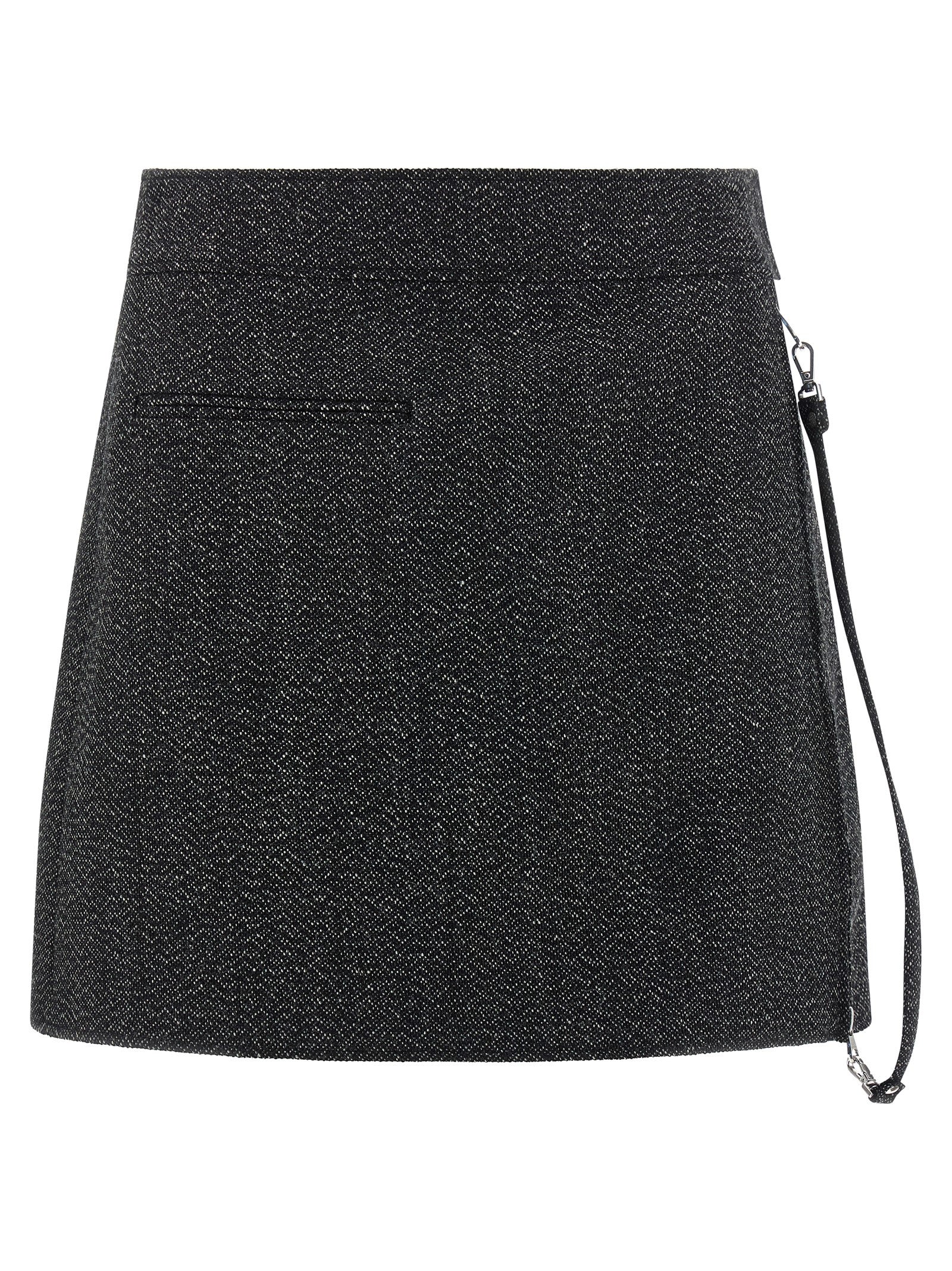 Courreges Women 'Zipped Caviar Mini' Skirt COURREGES