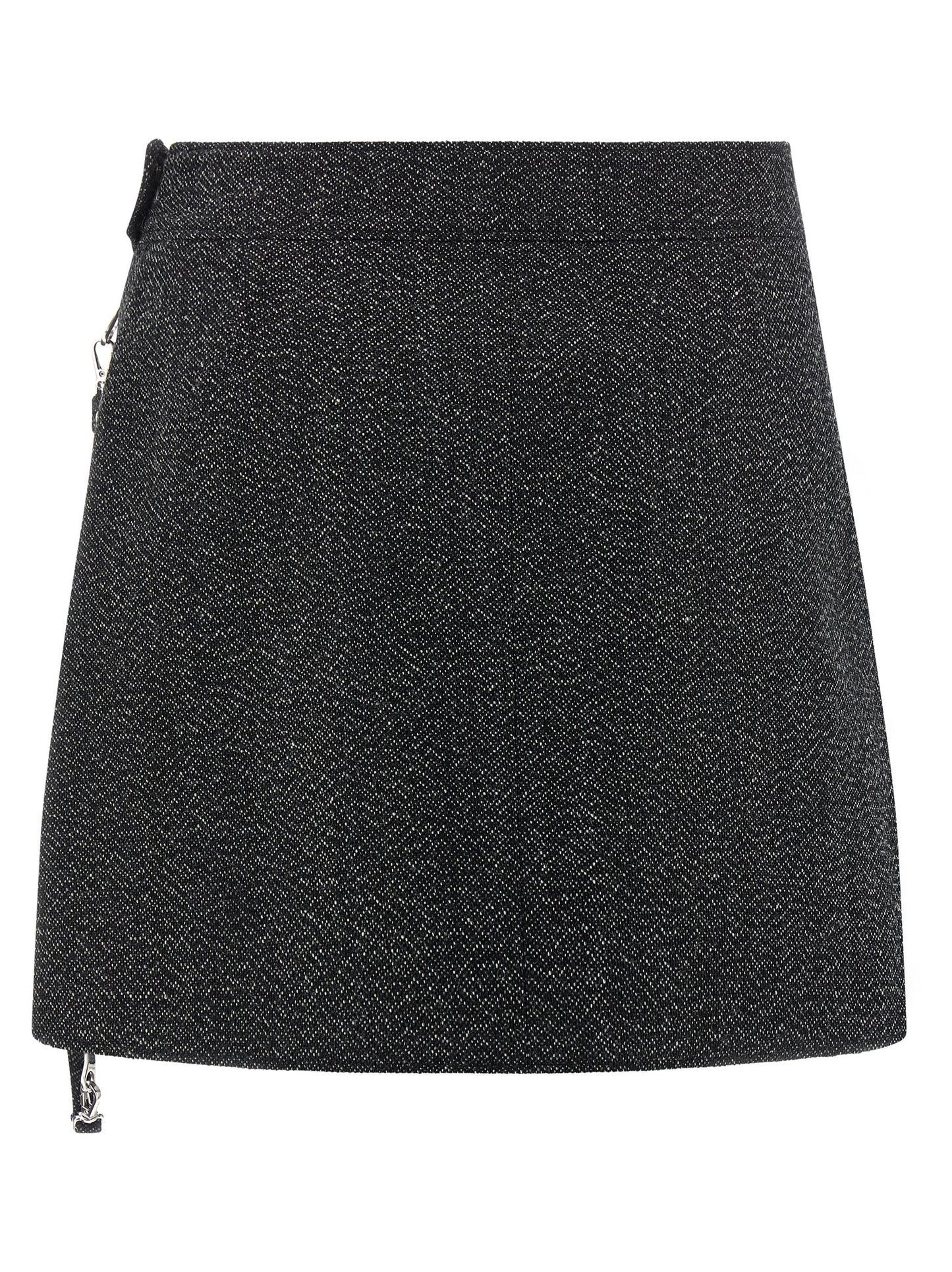 Courreges Women 'Zipped Caviar Mini' Skirt COURREGES