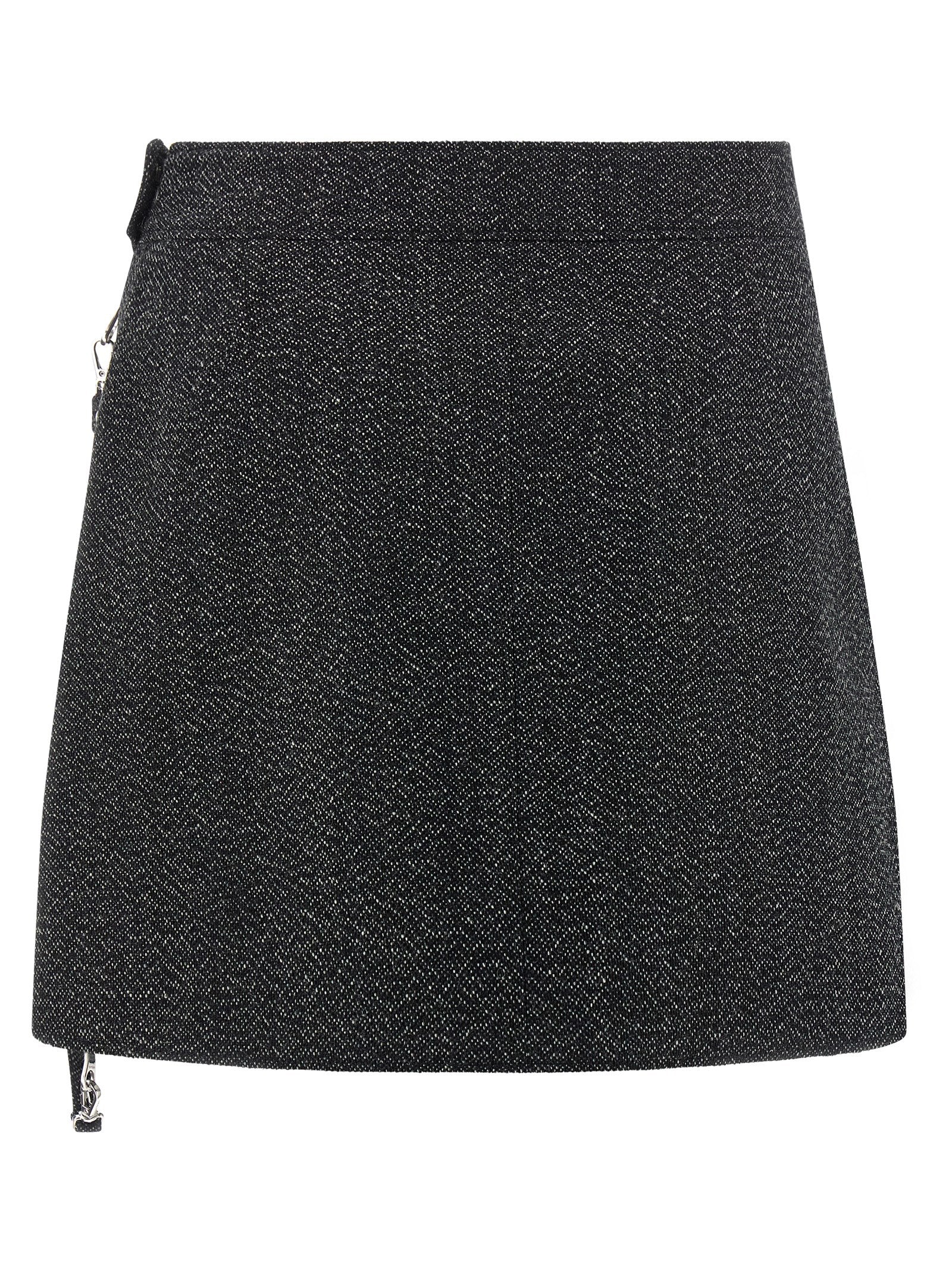 Courreges Women 'Zipped Caviar Mini' Skirt COURREGES