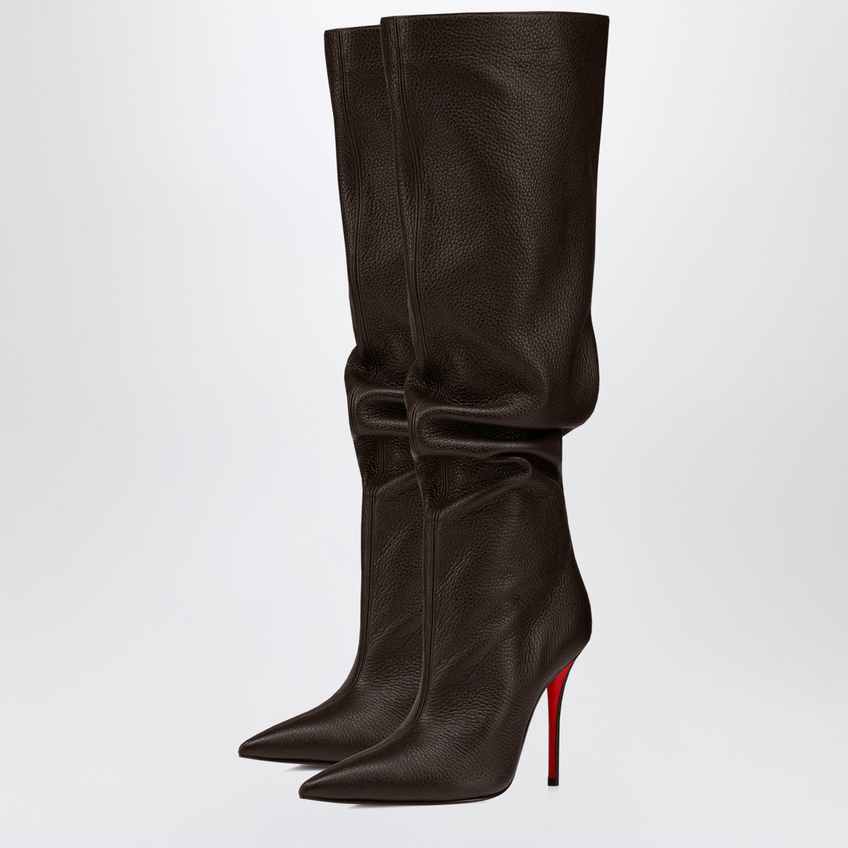 Christian Louboutin Brown Zependris Boots In Deer Leather Women CHRISTIAN LOUBOUTIN