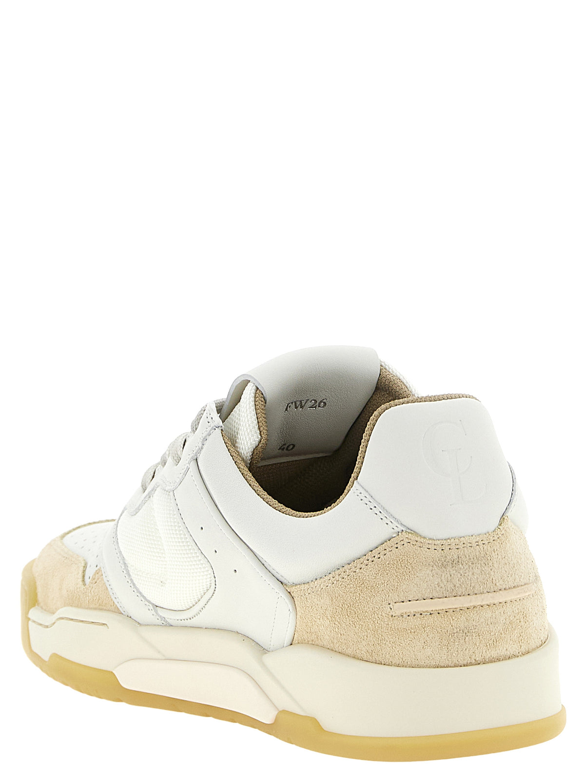 Christian Louboutin Men Beige 'Bsktball 1 Retro' Sneakers CHRISTIAN LOUBOUTIN