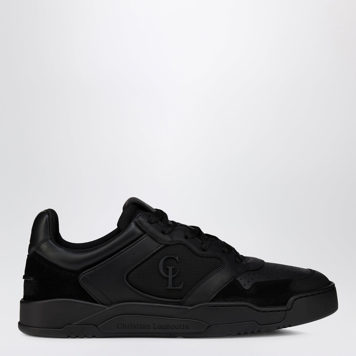 Christian Louboutin Black Bsktball 1 Retro Sneakers In Leather Men CHRISTIAN LOUBOUTIN