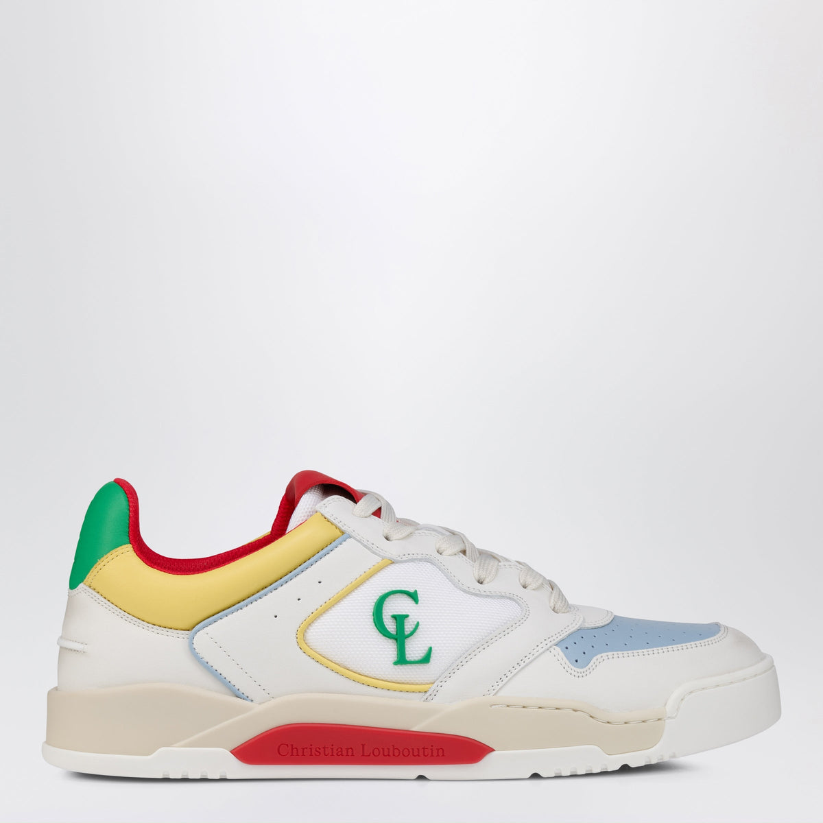 Christian Louboutin Multicolour Bsktball 1 Retro Sneakers In Leather Men CHRISTIAN LOUBOUTIN