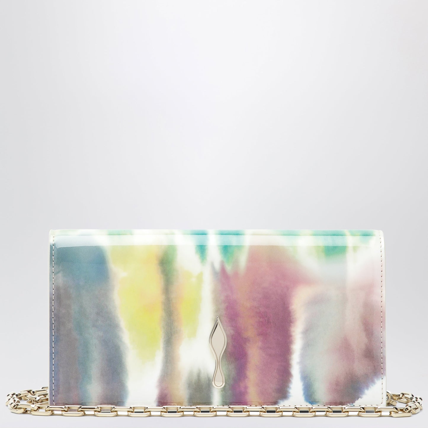 Christian Louboutin Bettina Clutch In Multicoloured Crepe Satin Women CHRISTIAN LOUBOUTIN