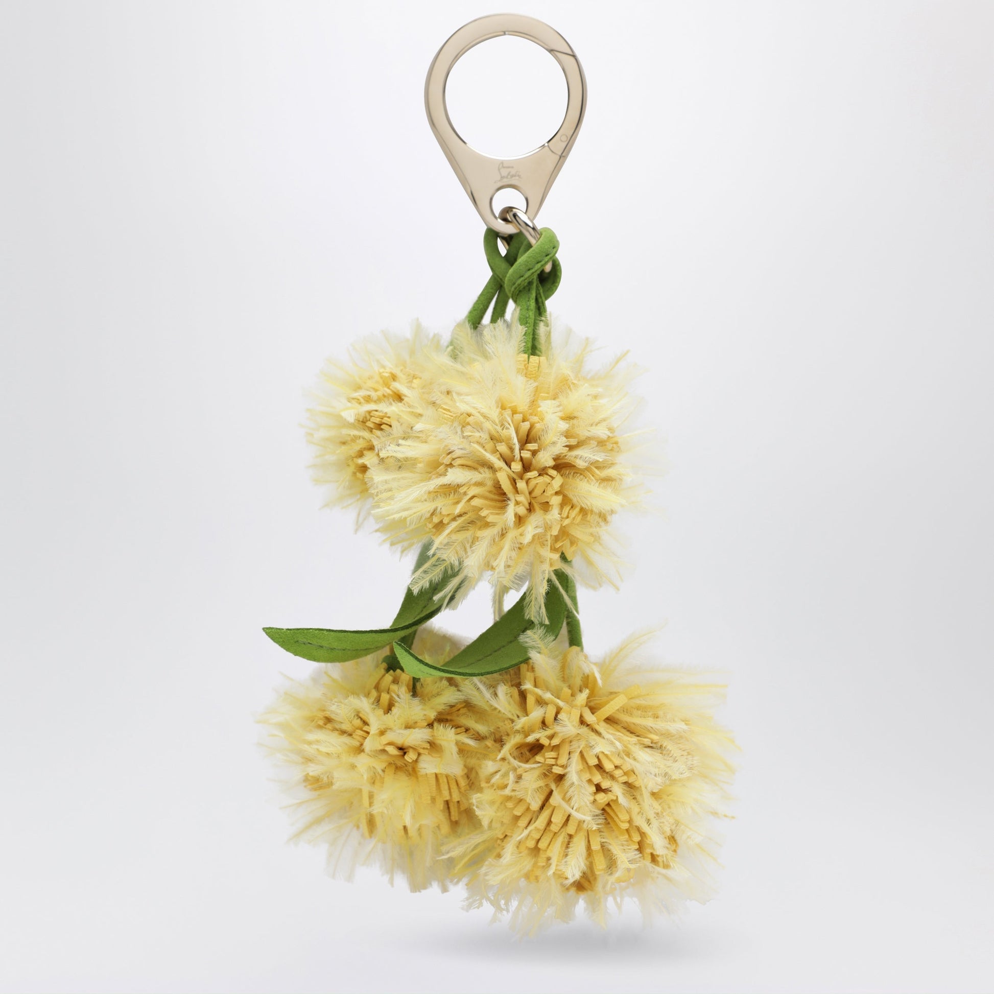 Christian Louboutin Leather Bag Charm In The Shape Of A Mimosa Women CHRISTIAN LOUBOUTIN