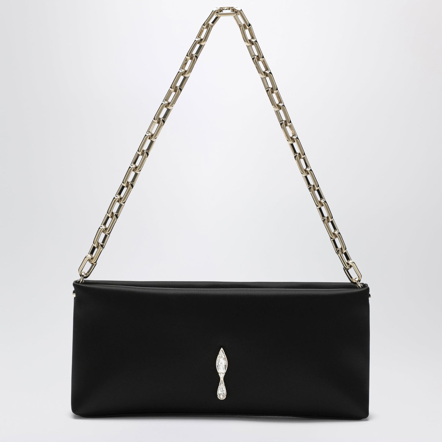 Christian Louboutin Black Maykimay Clutch Bag In Neoprene Women CHRISTIAN LOUBOUTIN