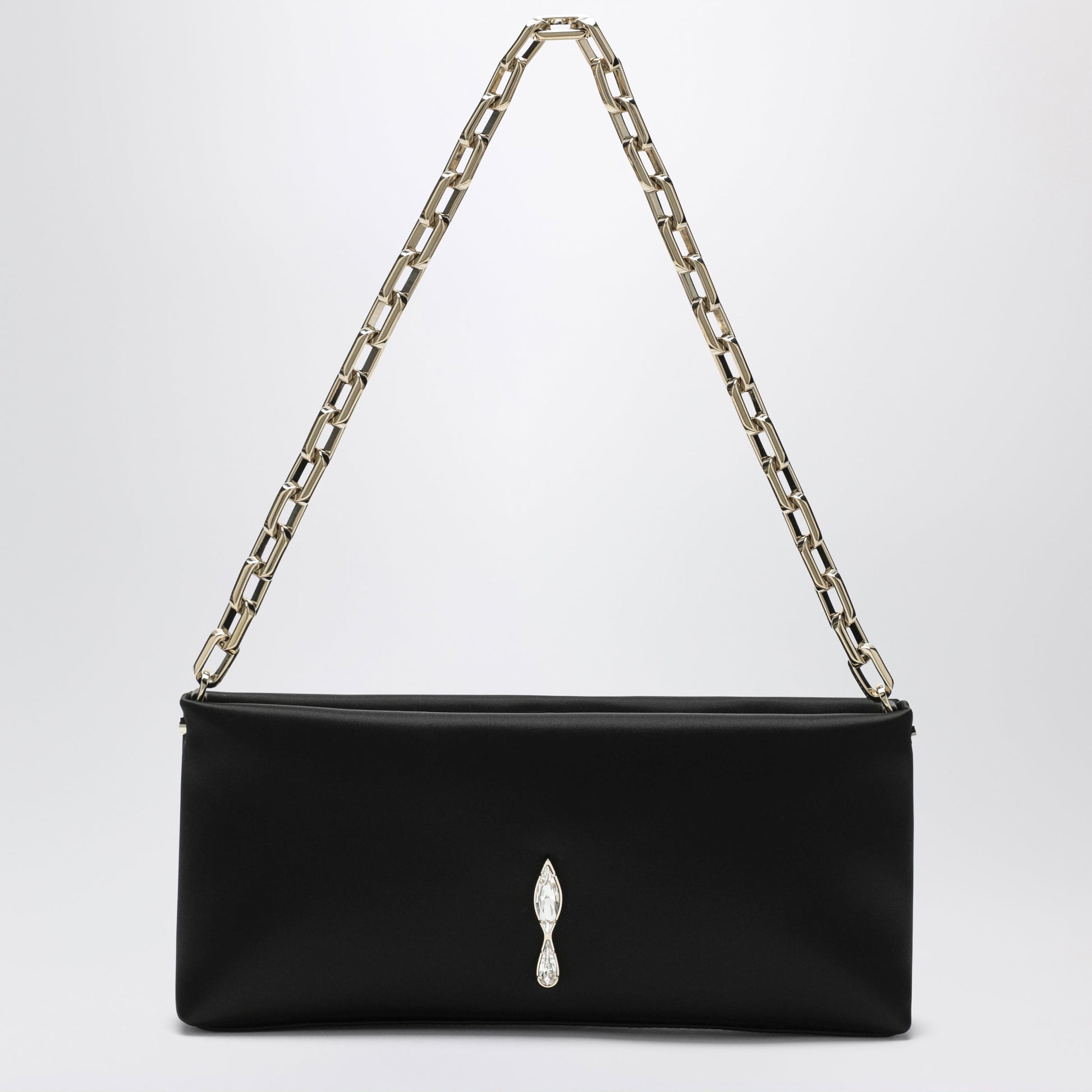Christian Louboutin Black Maykimay Clutch Bag In Neoprene Women CHRISTIAN LOUBOUTIN