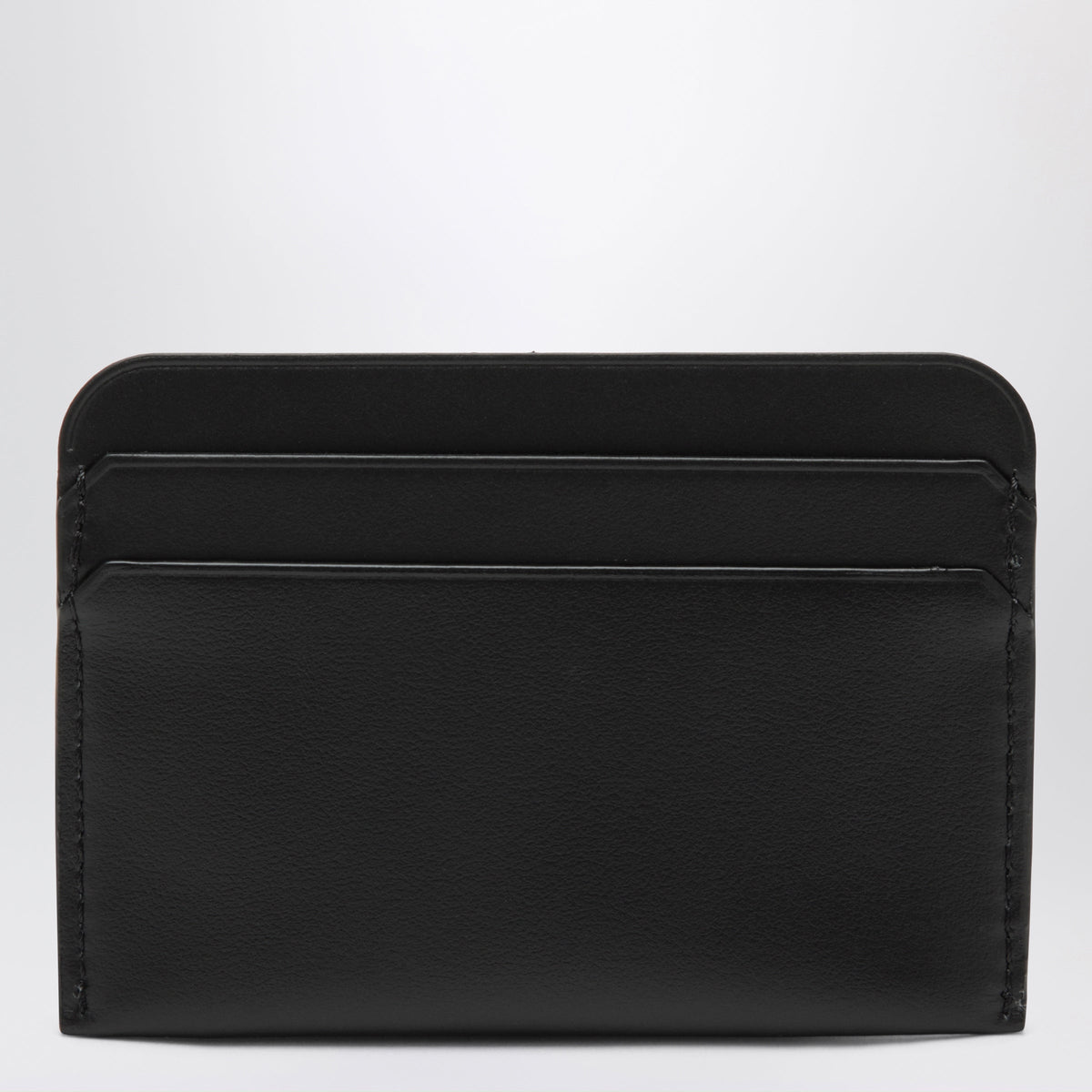 Christian Louboutin Black Leather Card Holder Men.
