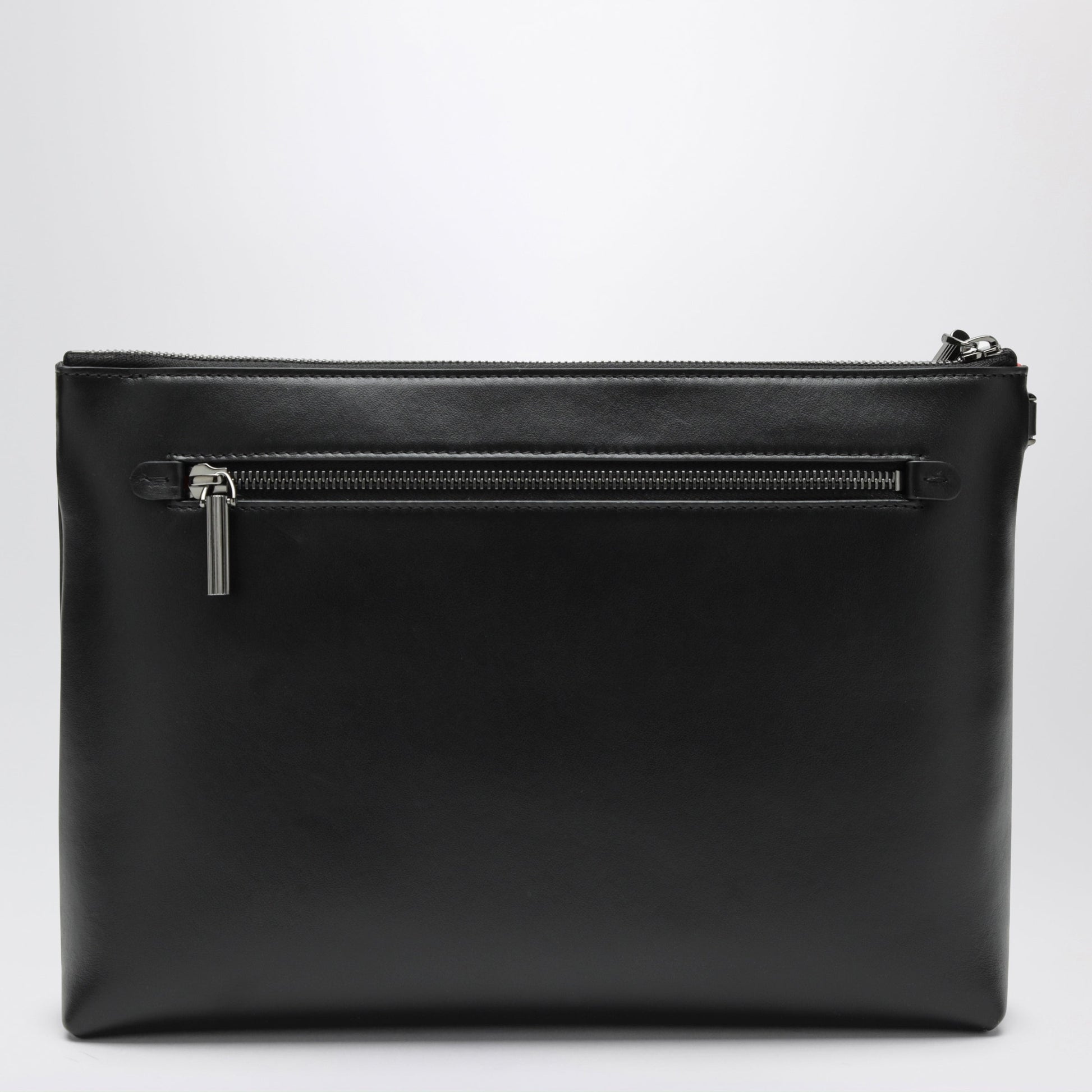 Christian Louboutin Clutch Bag In Black Smooth Leather Men CHRISTIAN LOUBOUTIN