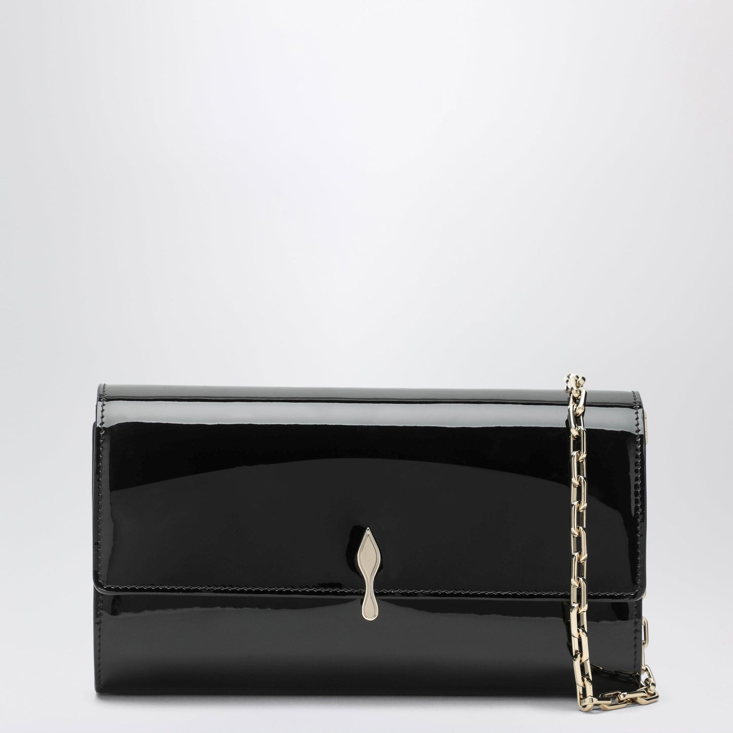 Christian Louboutin Black Bettina Wallet In Patent Calfskin Women CHRISTIAN LOUBOUTIN