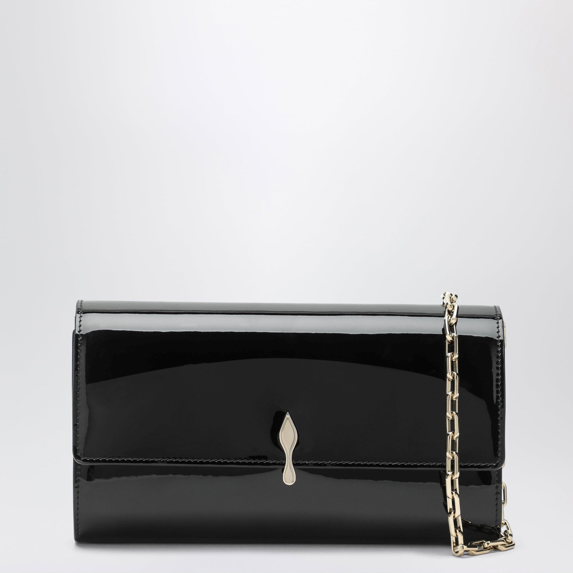 Christian Louboutin Black Bettina Wallet In Patent Calfskin Women CHRISTIAN LOUBOUTIN