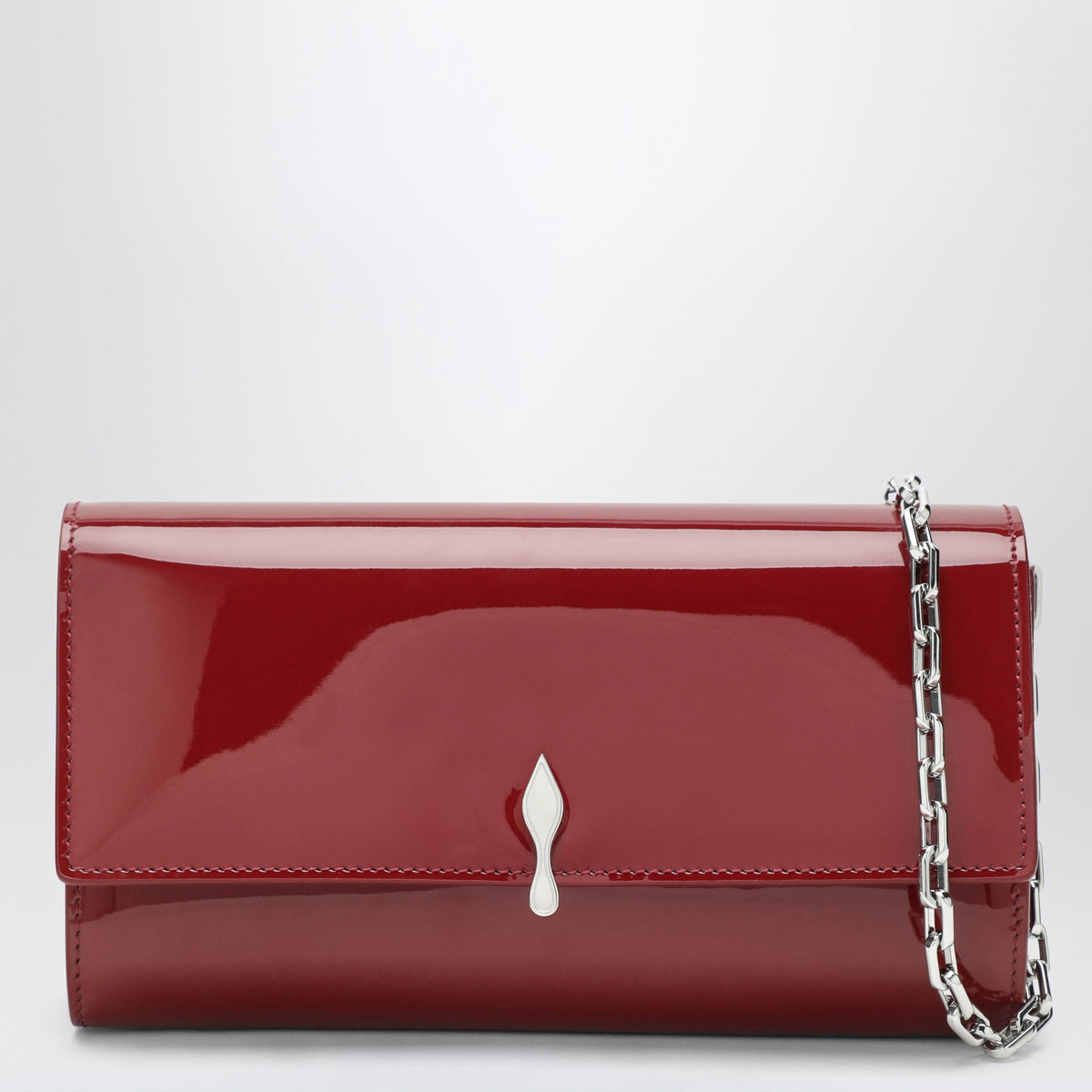 Christian Louboutin Empire Red Bettina Wallet In Patent Calfskin Women CHRISTIAN LOUBOUTIN