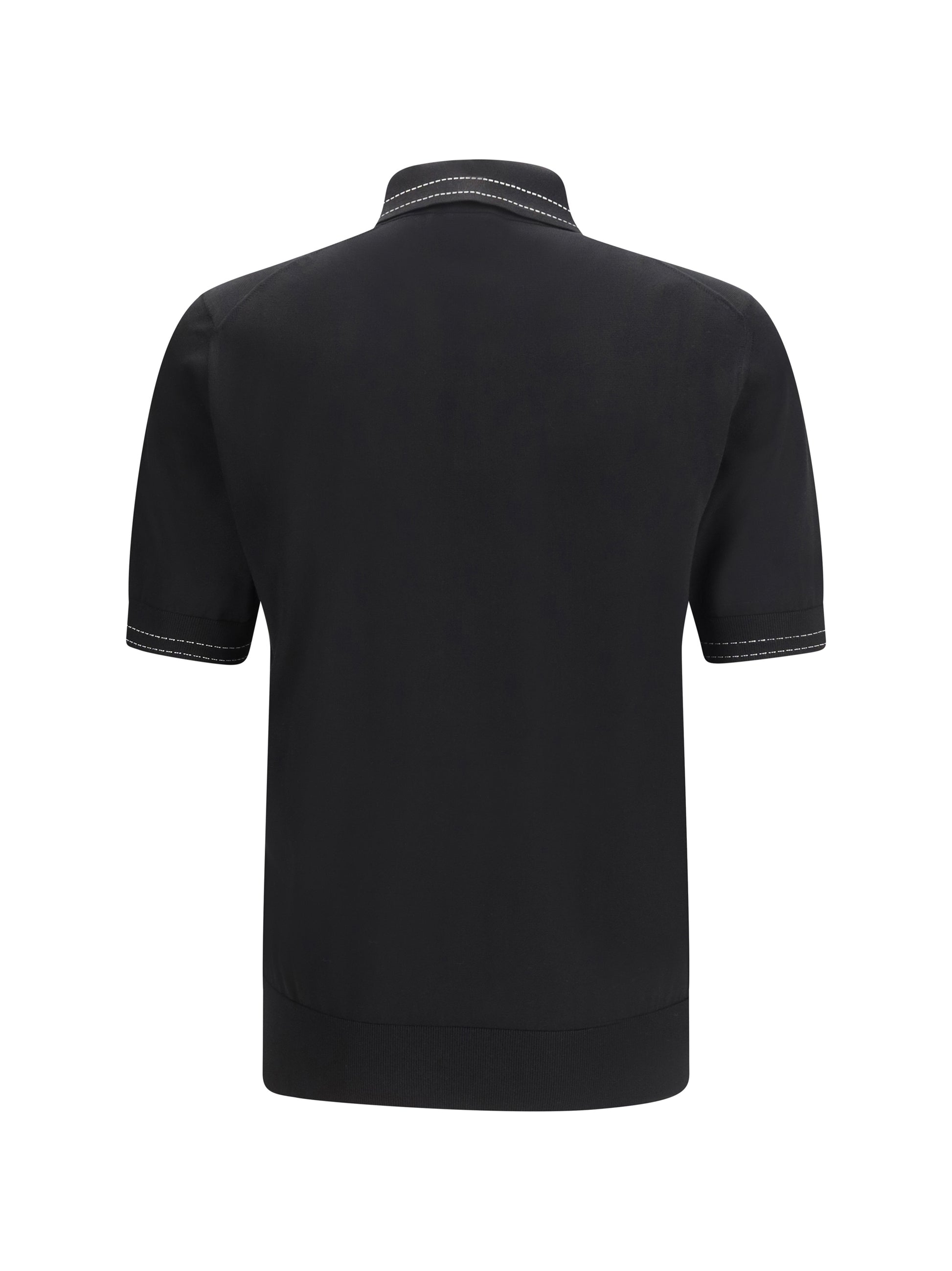 Dolce & Gabbana Men Silk Polo Shirt With Polo Collar And Short Sleeves DOLCE & GABBANA