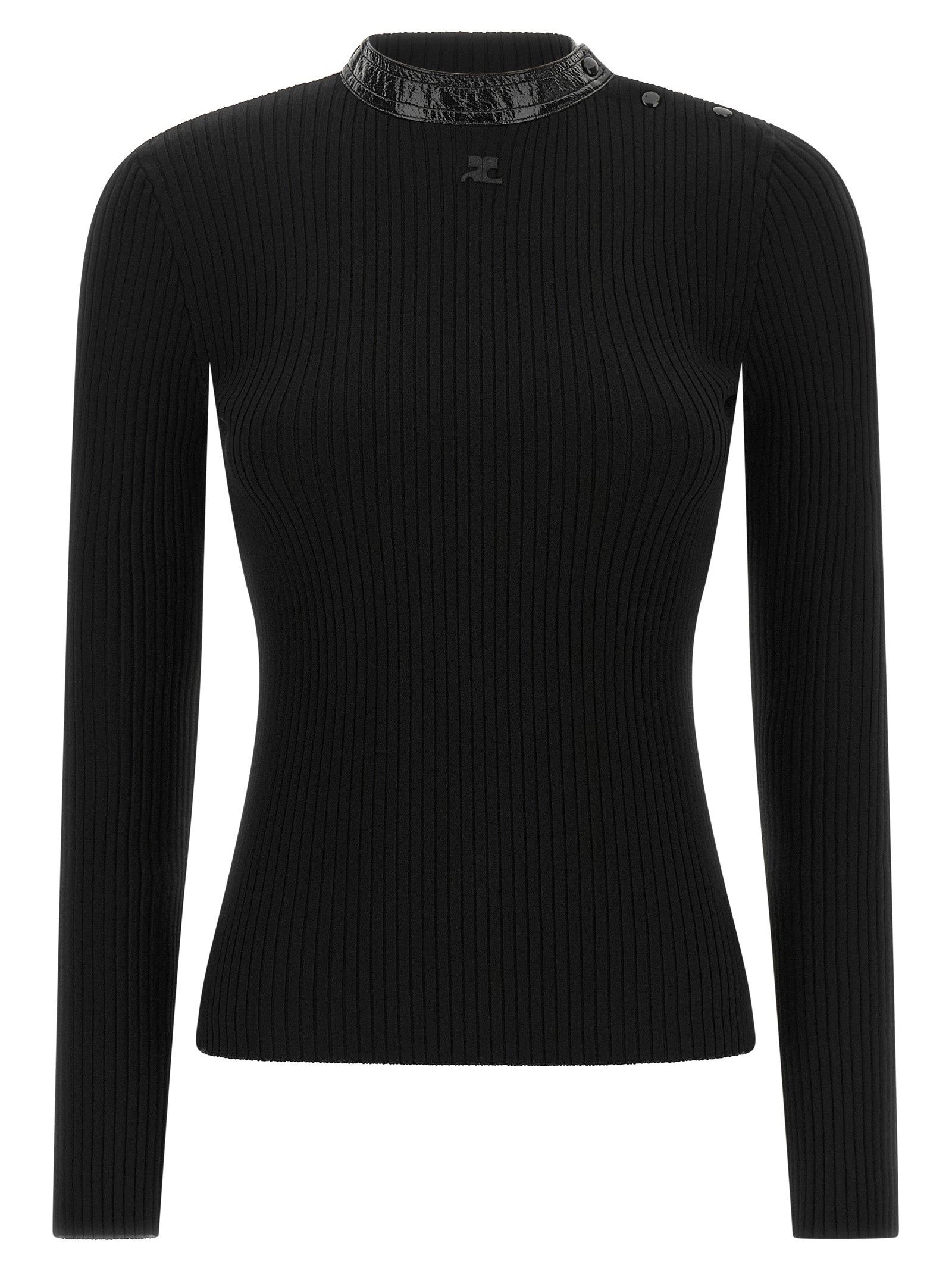 Courreges Women Vinyl Collar Sweater COURREGES