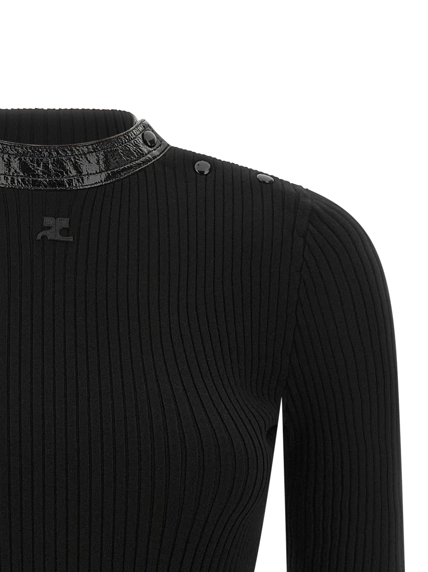 Courreges Women Vinyl Collar Sweater COURREGES