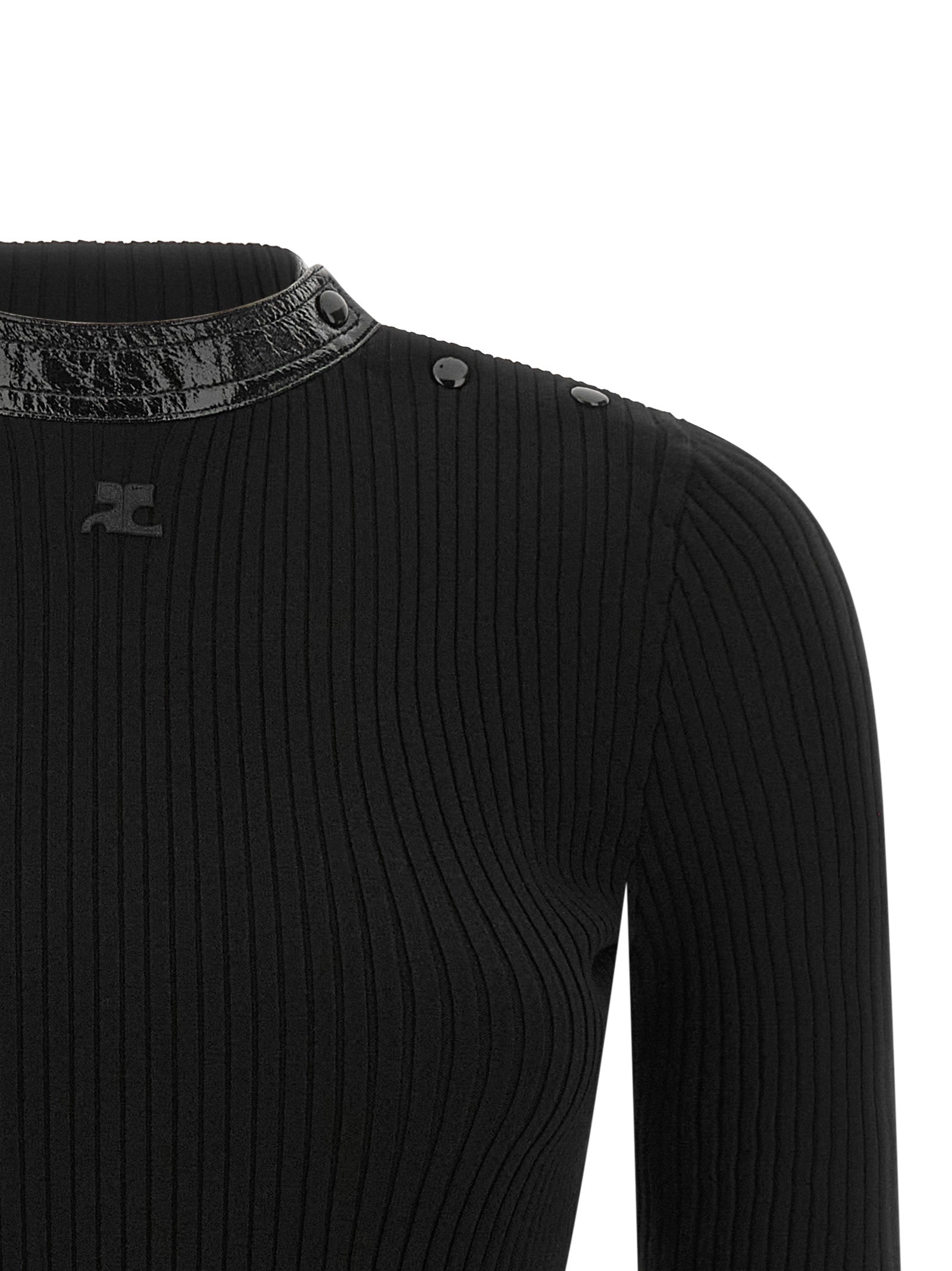 Courreges Women Vinyl Collar Sweater COURREGES