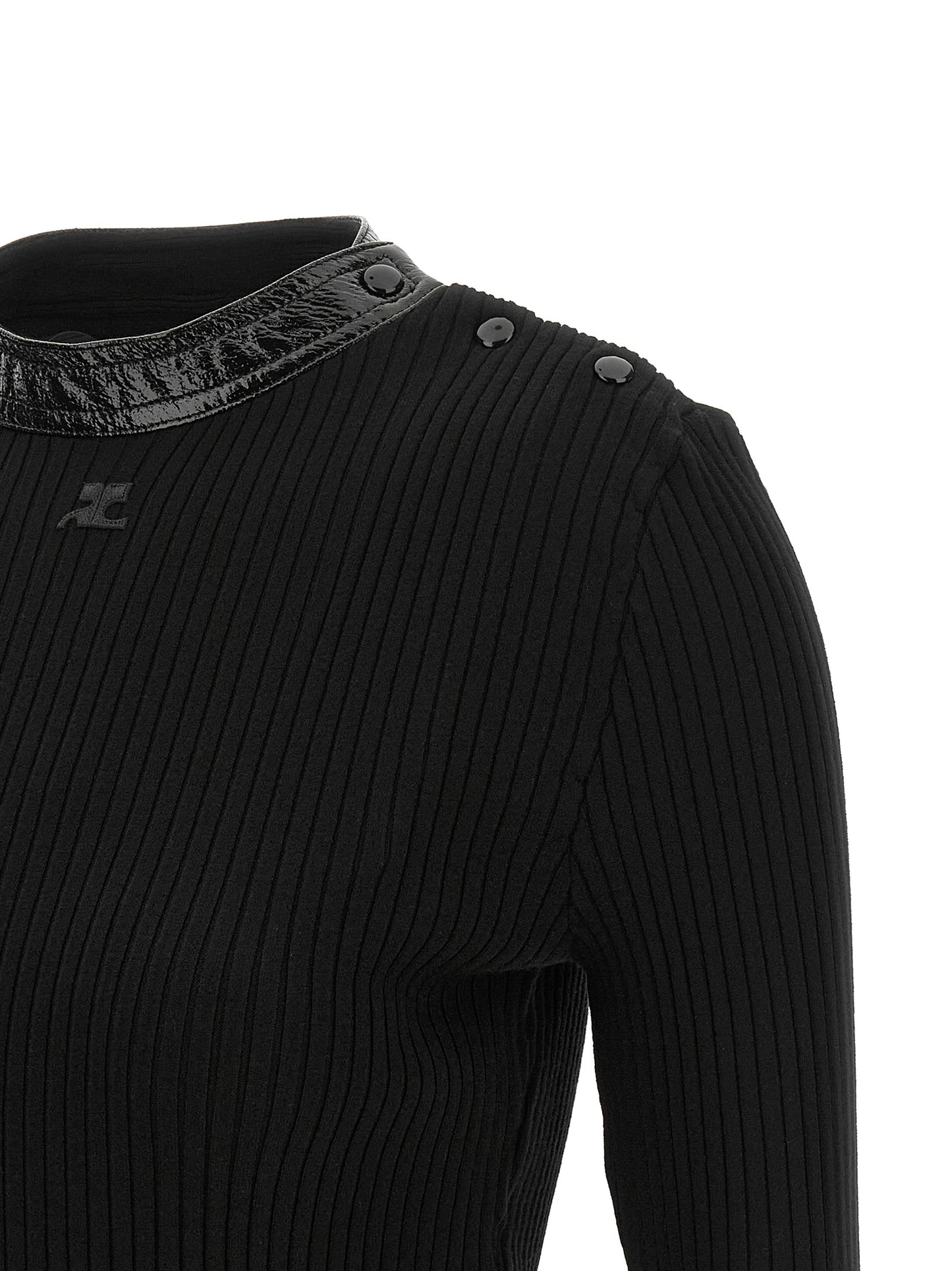 Courreges Women Vinyl Collar Sweater COURREGES