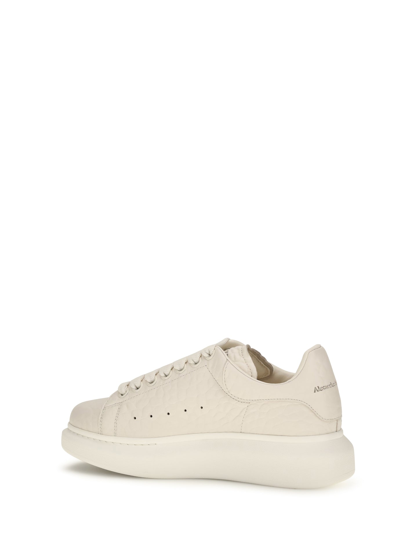 Alexander Mcqueen Women Oversized Pebbled Leather Sneakers ALEXANDER MCQUEEN