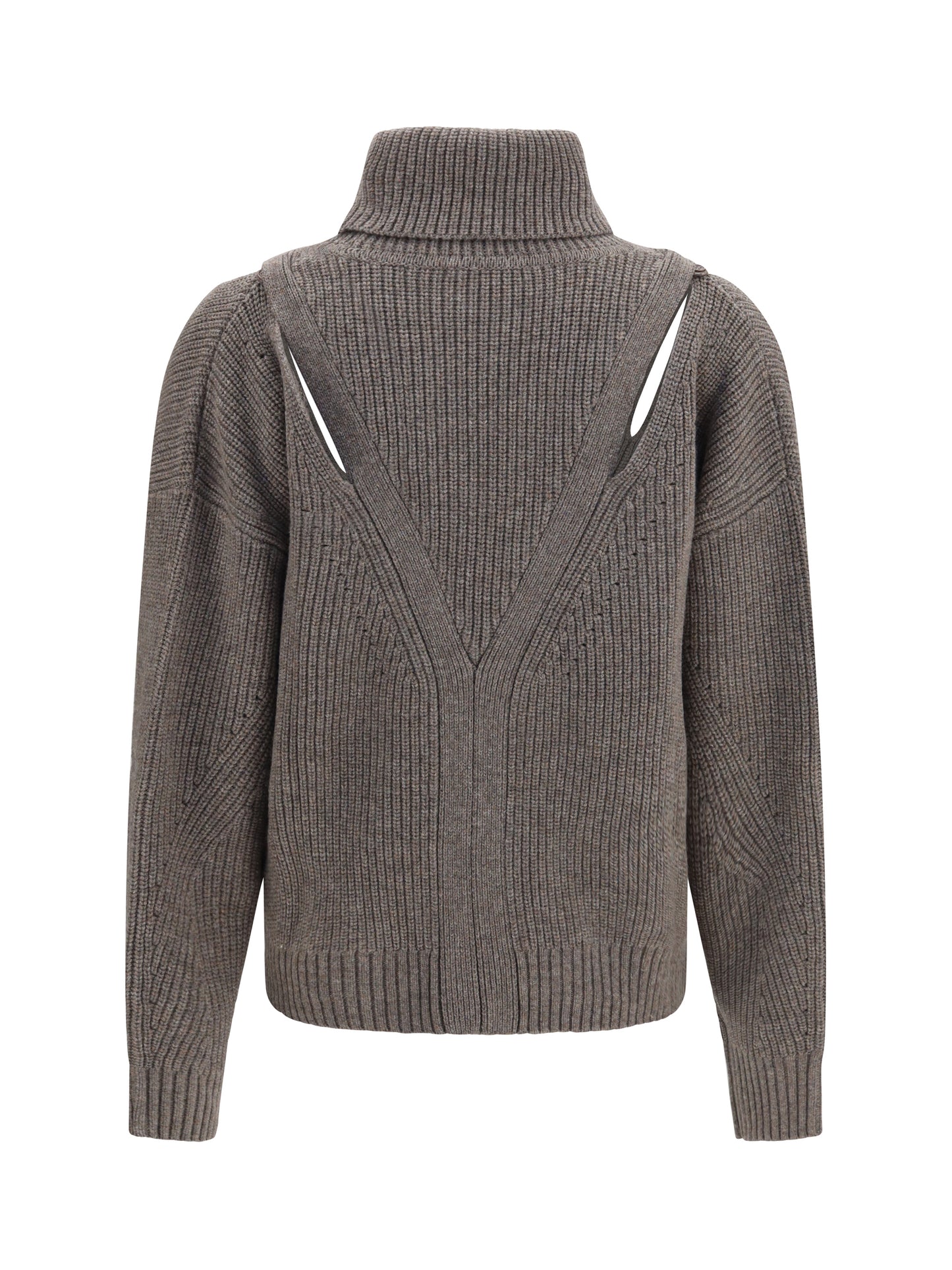 P.A.R.O.S.H. Women High-Neck Sweater With Perforated Shoulders P.A.R.O.S.H.