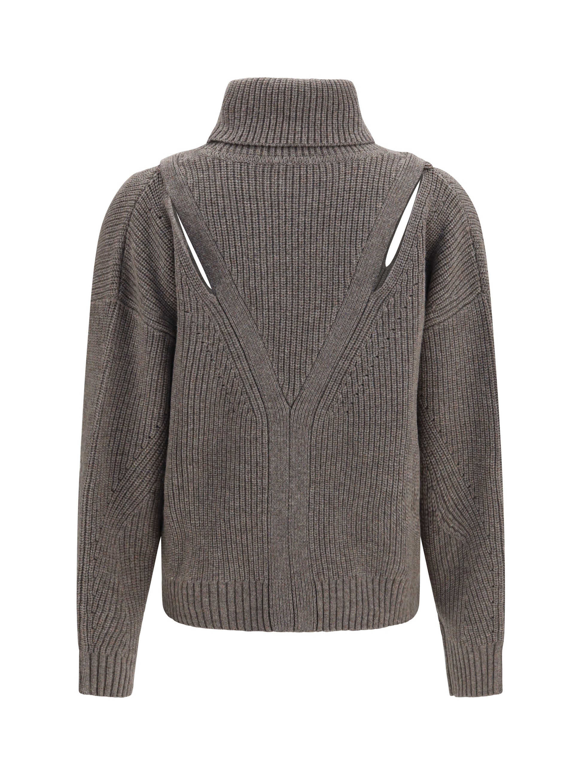 P.A.R.O.S.H. Women High-Neck Sweater With Perforated Shoulders P.A.R.O.S.H.