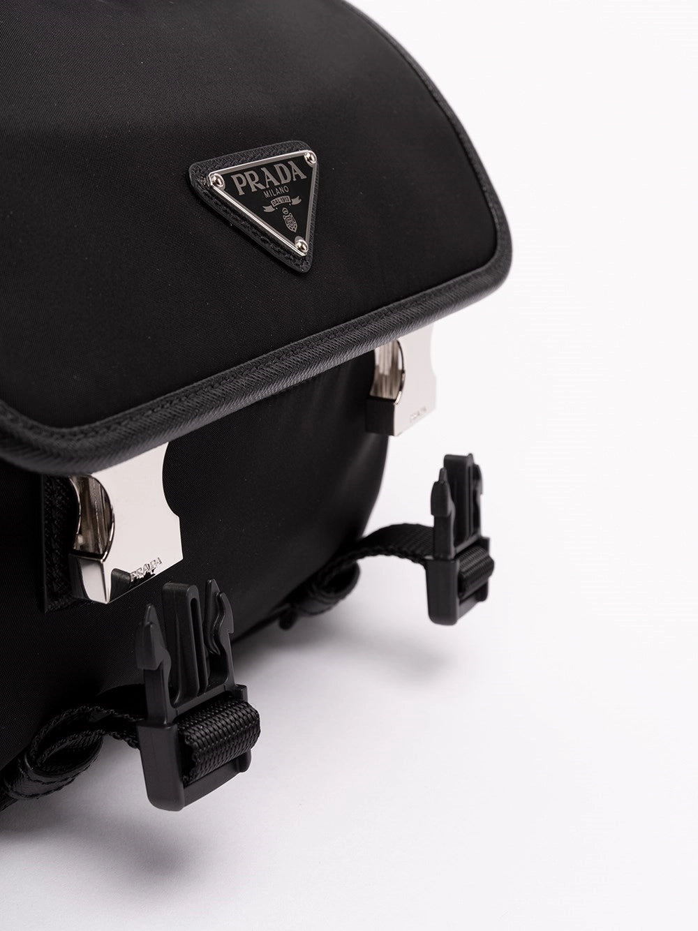 Prada Men Re-Nylon And Saffiano Leather Shoulder Bag PRADA